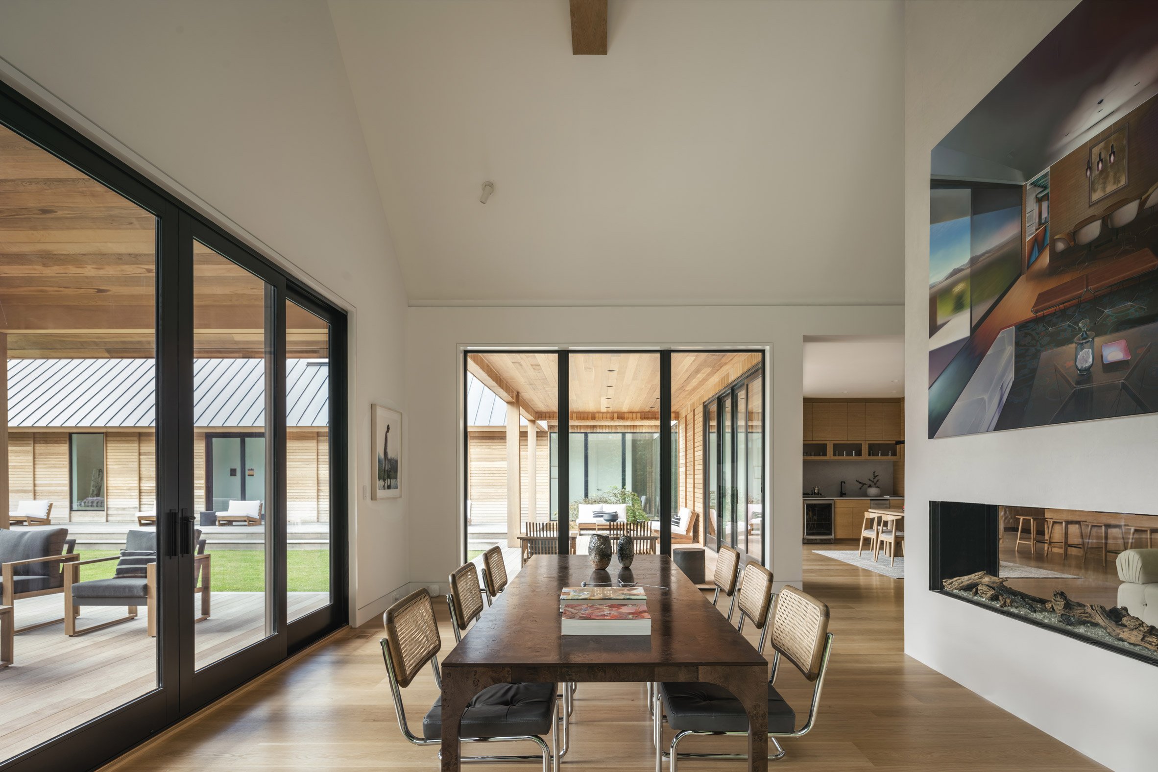 Montauk home dining area by Oza Sabbeth