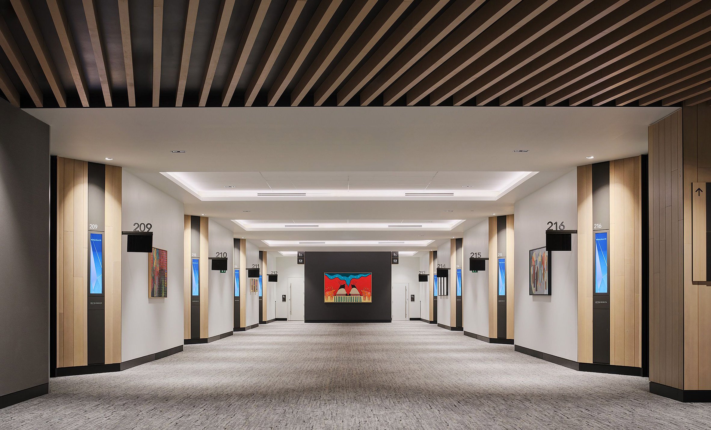 Interior meeting spaces