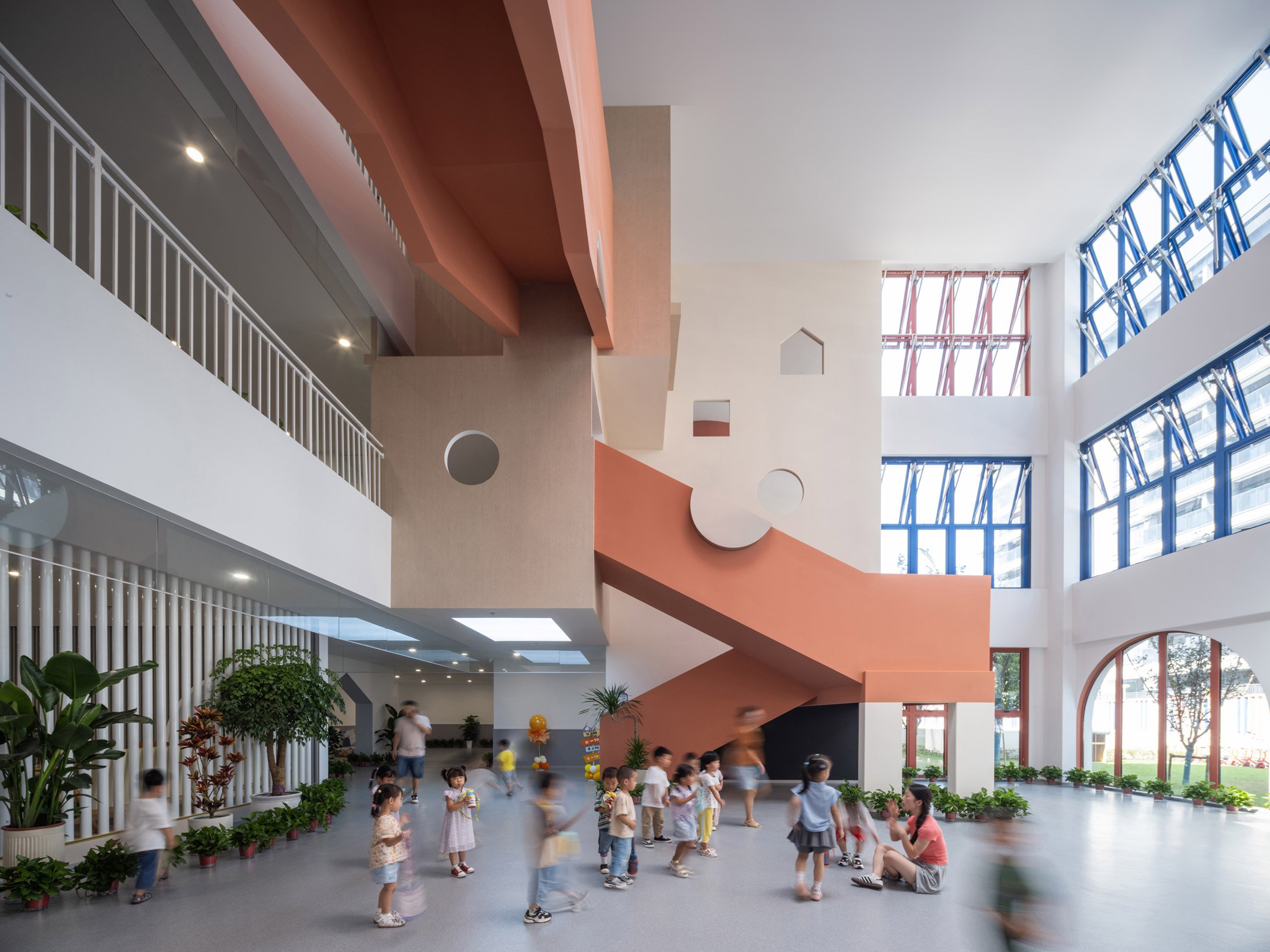 Atrium of nursery in China