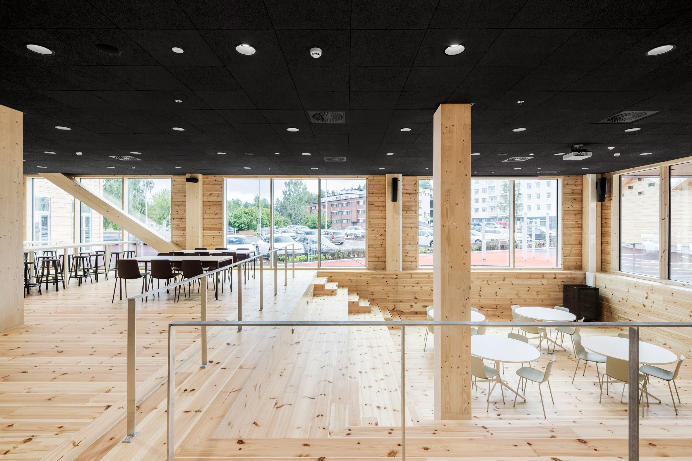 Dining hall at Monio High School and Cultural Centre