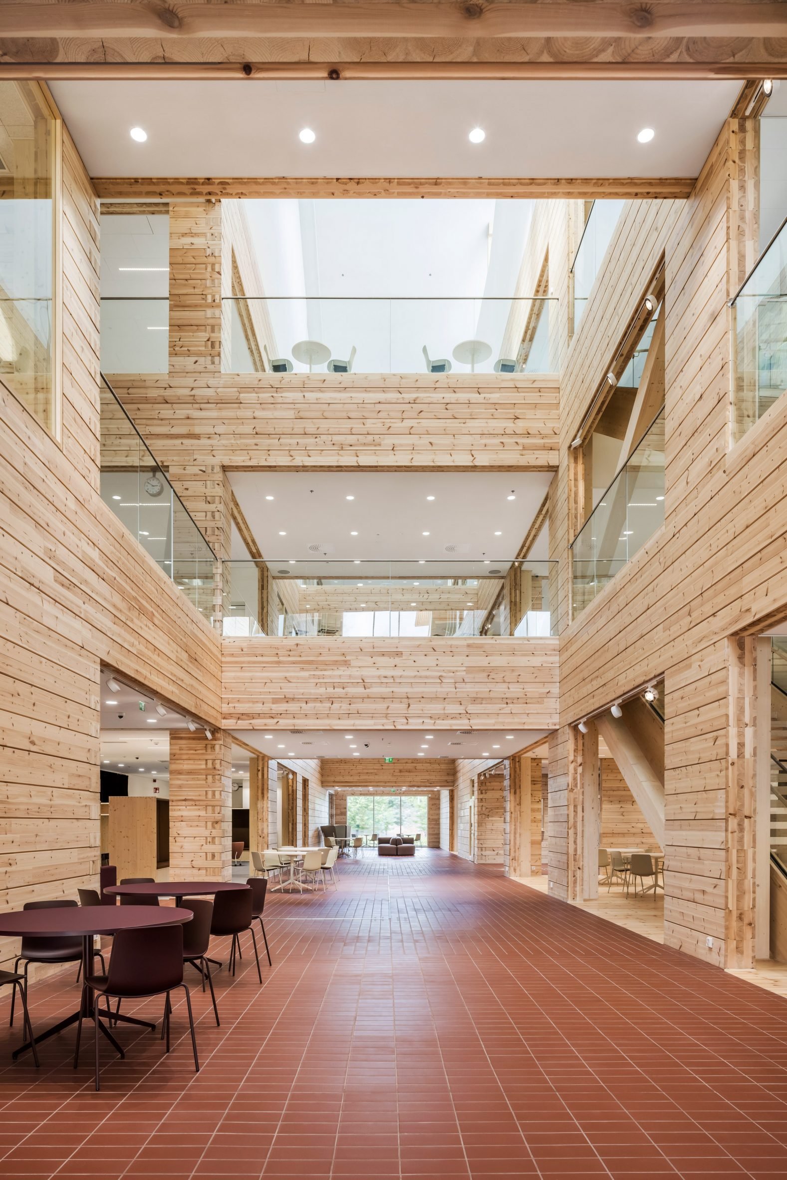 Ground floor street within school by AOR Architects