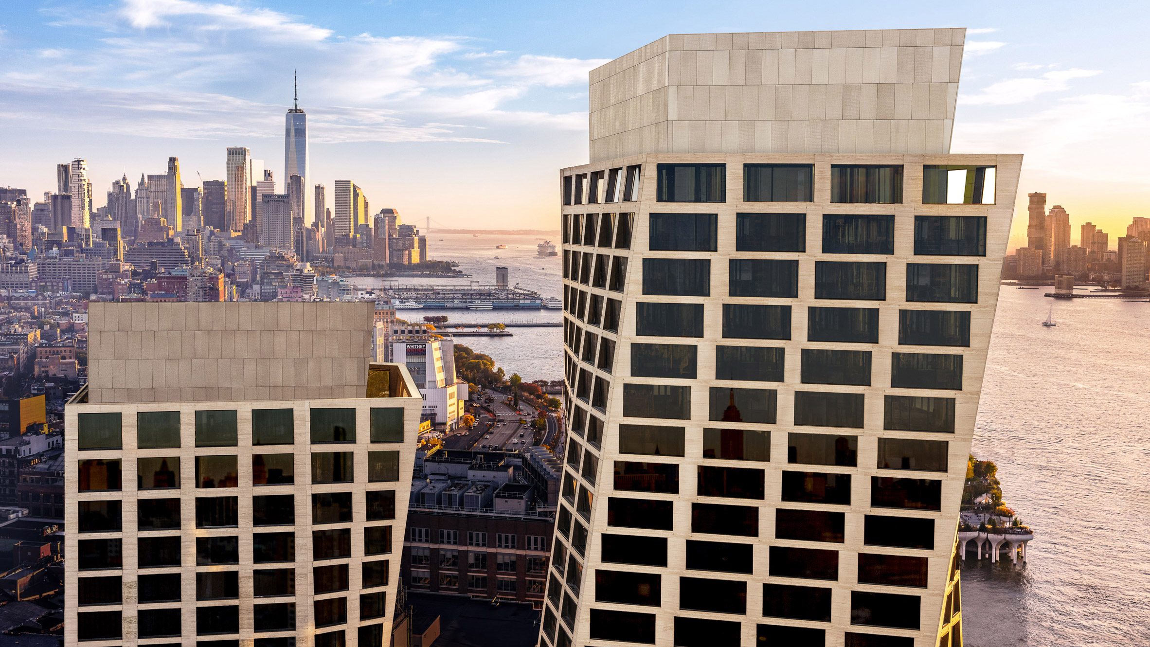Two skyscrapers in New York City