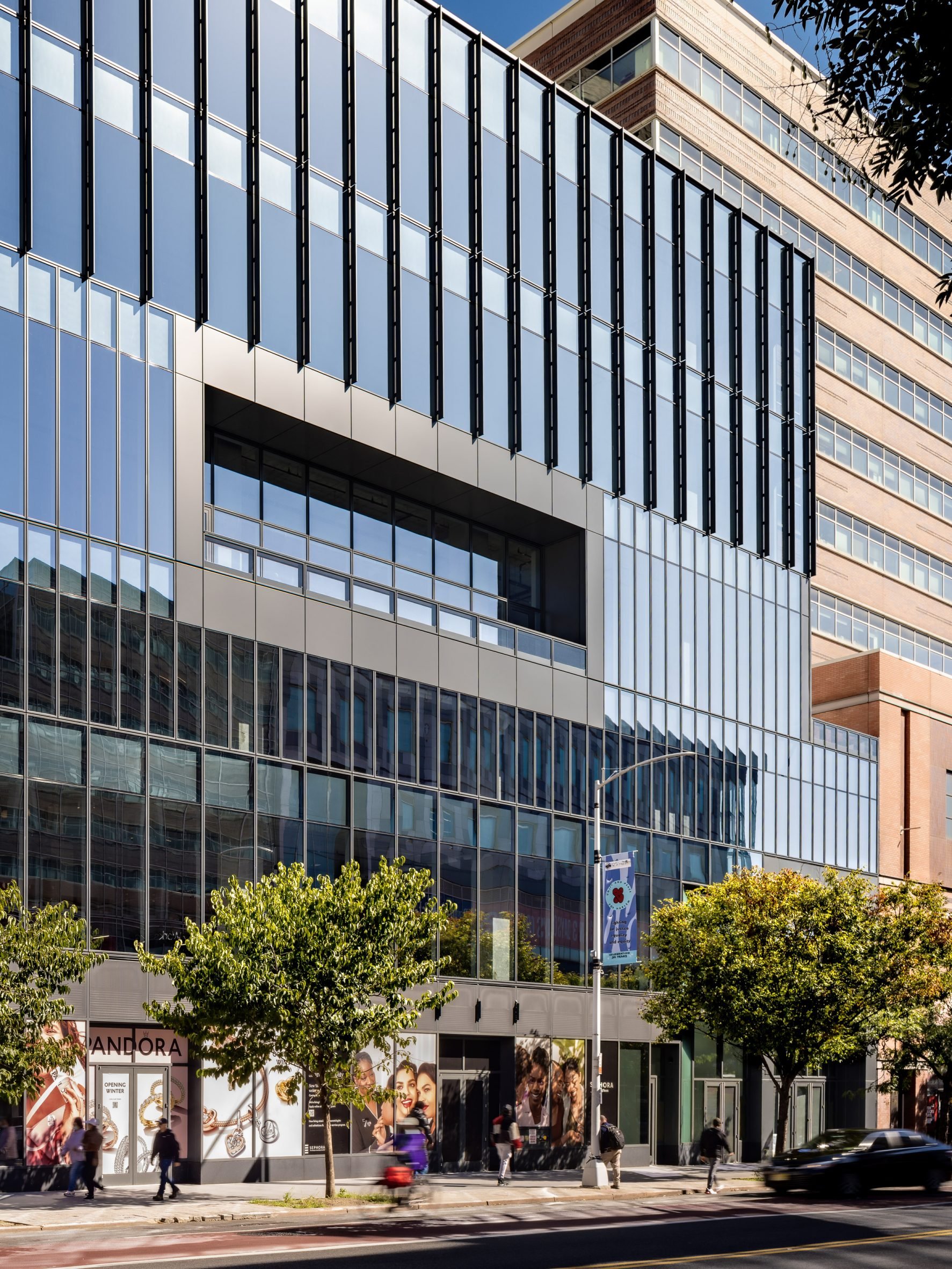 Glass facade