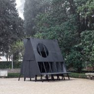 Exterior of Black Pavilion by Buero Wagner