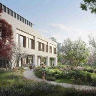 Eco-friendly hospital in green park