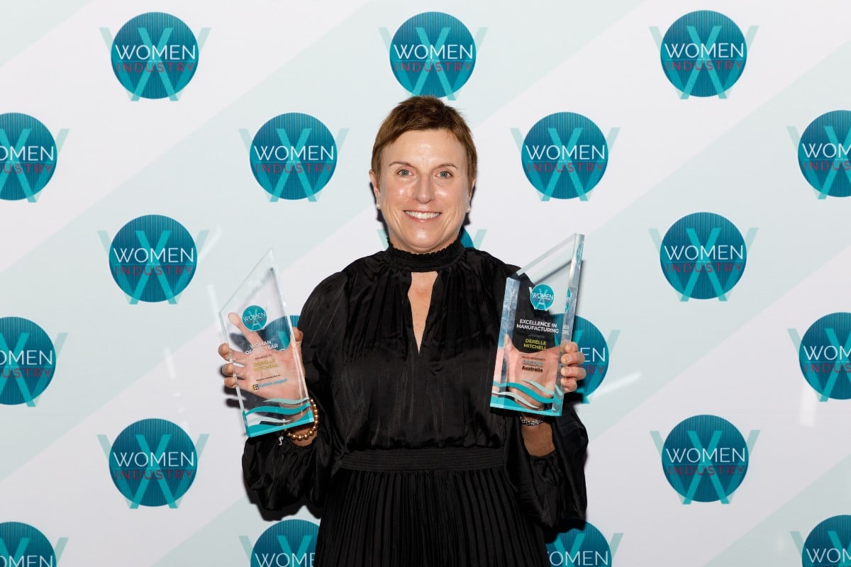 The 2024 Woman of the Year was Derelle Mitchell from Health Focus Manufacturing.  Image: Prime Creative Media. 