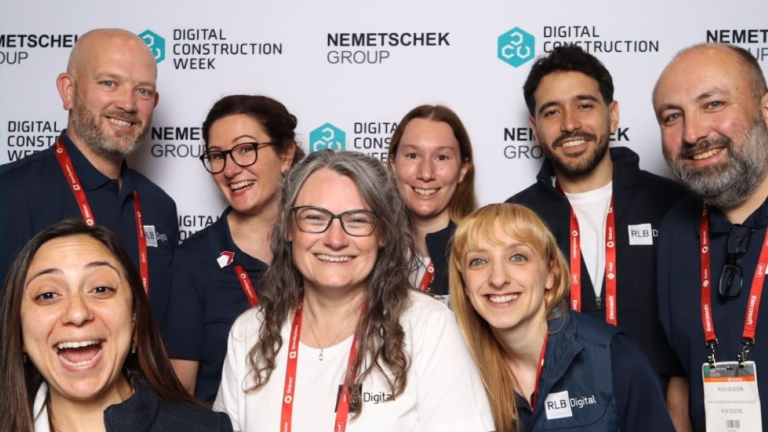 The RLB Digital team at Digital Construction Week (image: RLB).