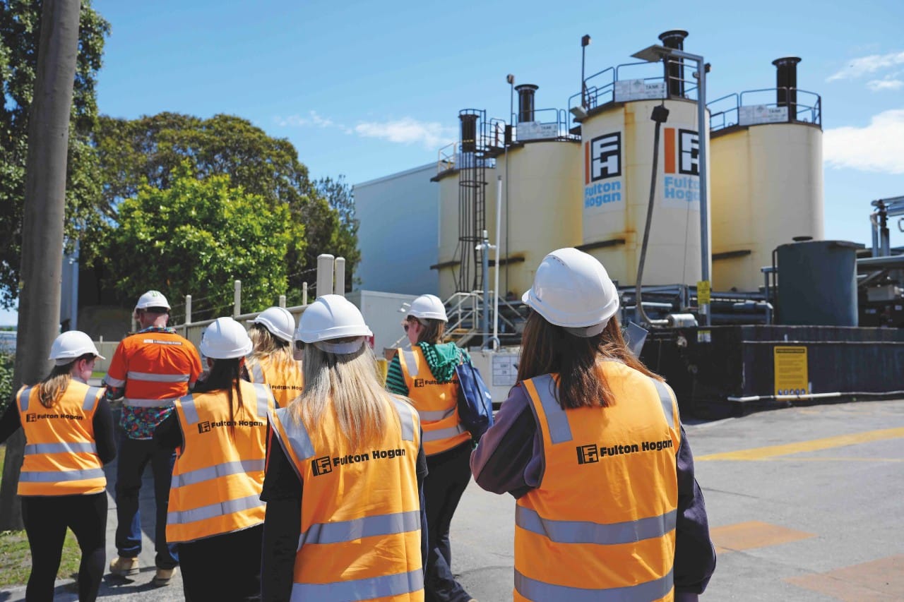 Visits to an asphalt plant is just one example of the onsite experience provided through the ‘A Day in Her Boots’ program.