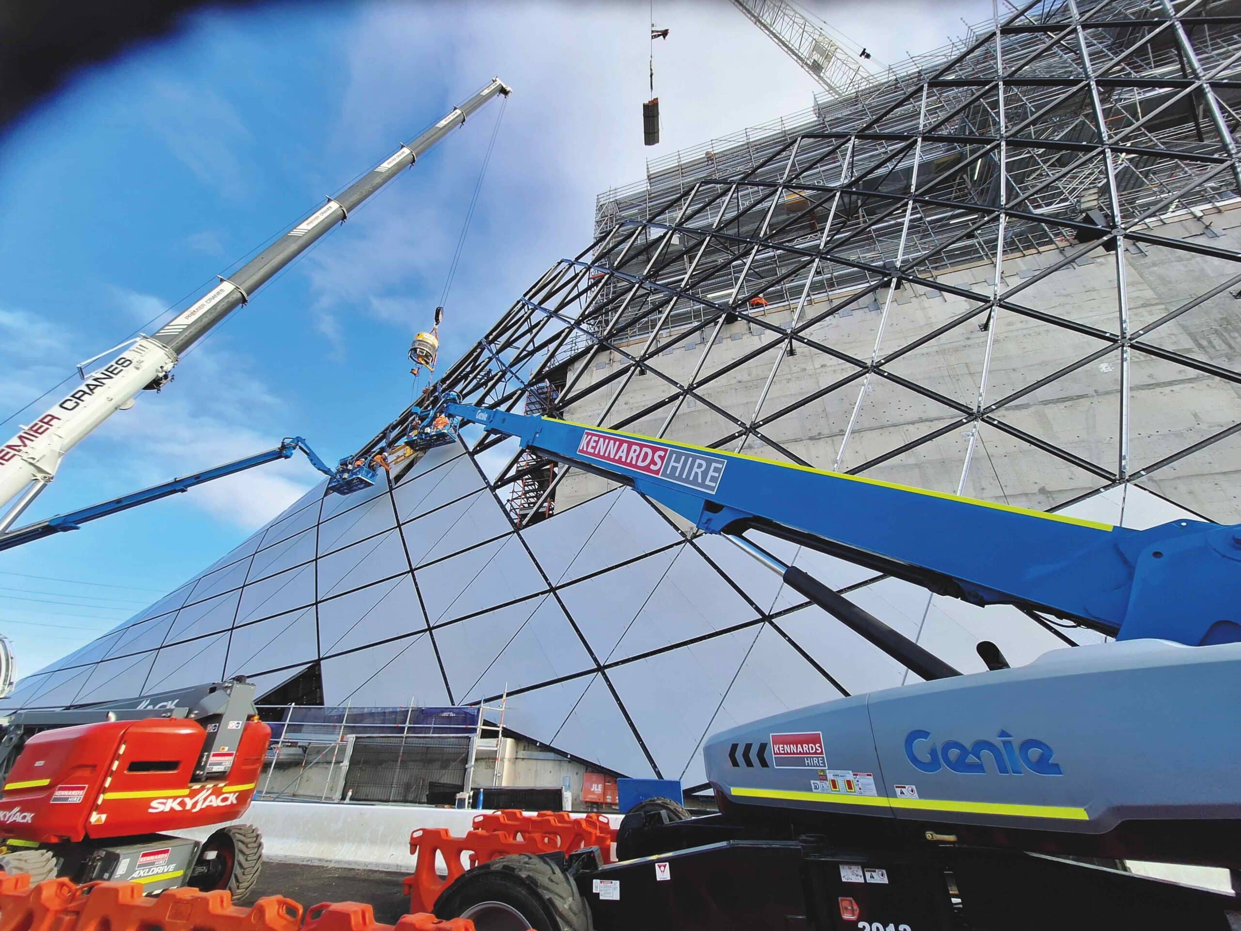 Kennards Hire has been used as part of several lifts at the northern and southern portals of the project.