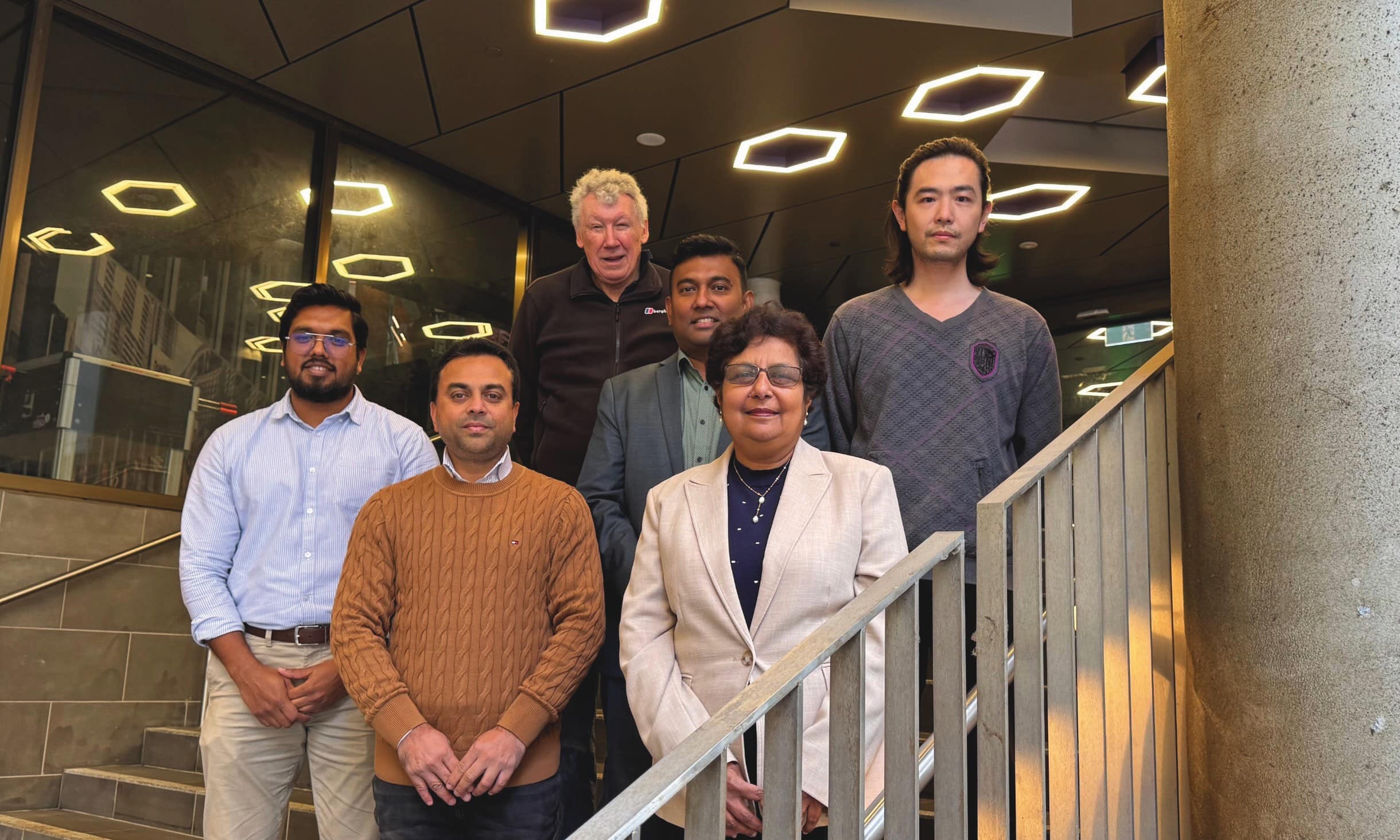 Dr Roshan Jayathilakage, Dr Chamila Gunasekara, Dr David Law, Associate Professor Dilan Robert, Professor Sujeeva Setunge, Dr Yuguo Yu.