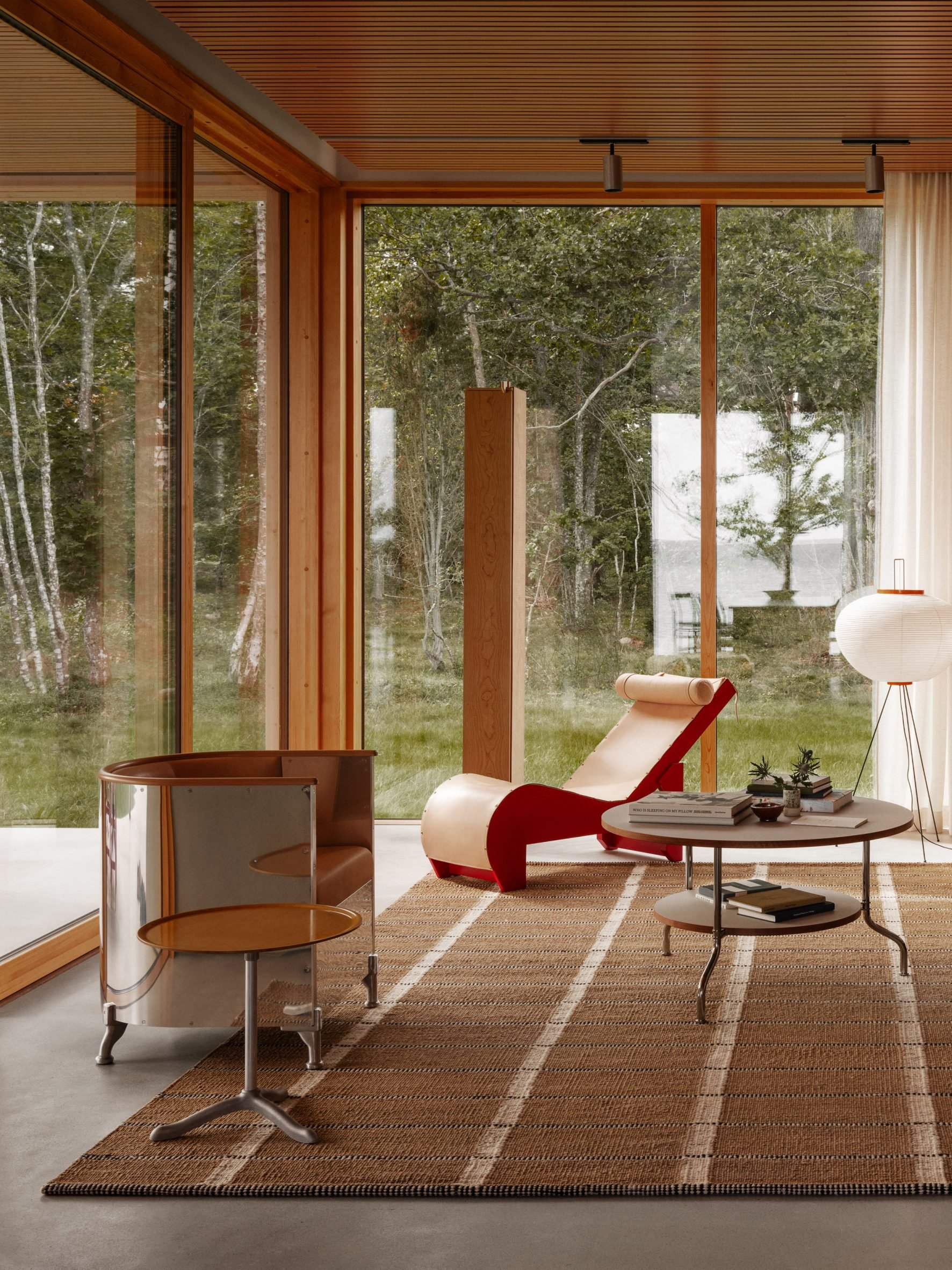 Living space at Swedish summer house by Bross and Nick Flygt Arkitekter