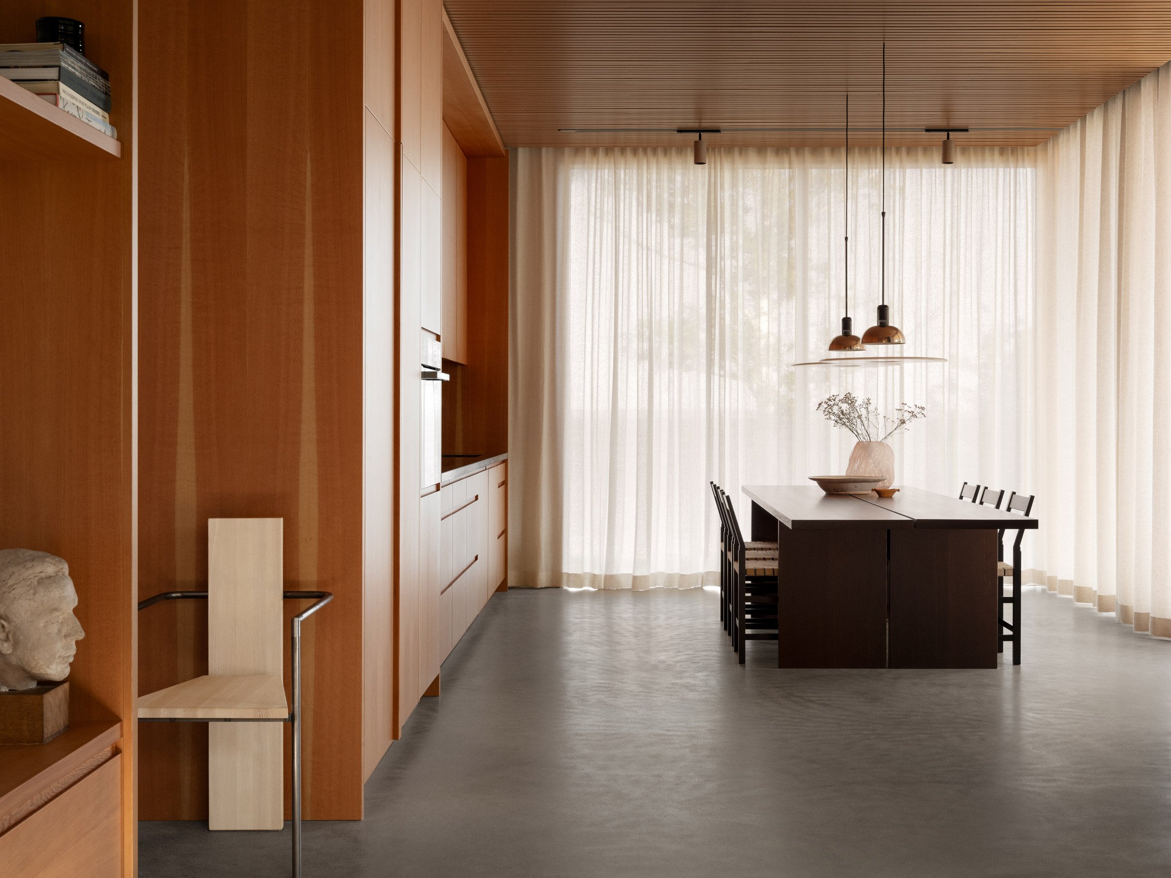 Living space interior at Horsö by Bross and Nick Flygt Arkitekter
