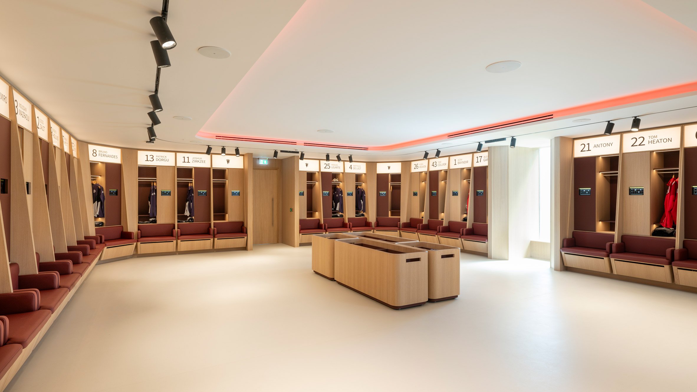 Changing facilities at Manchester United complex