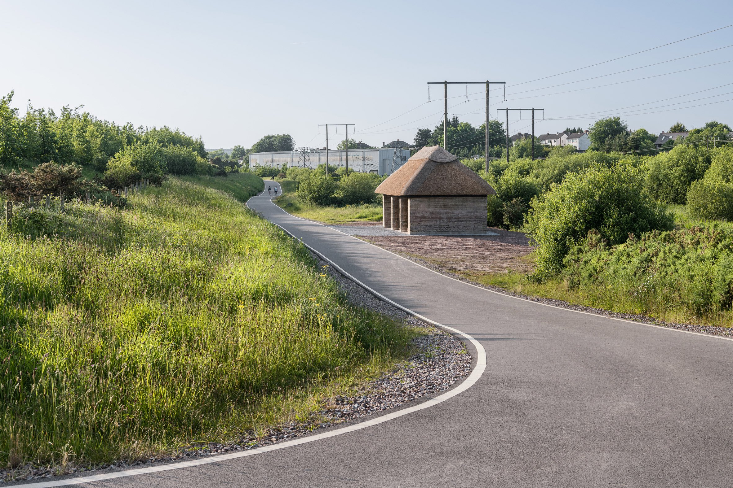 Rammed-earth shelter in Cork
