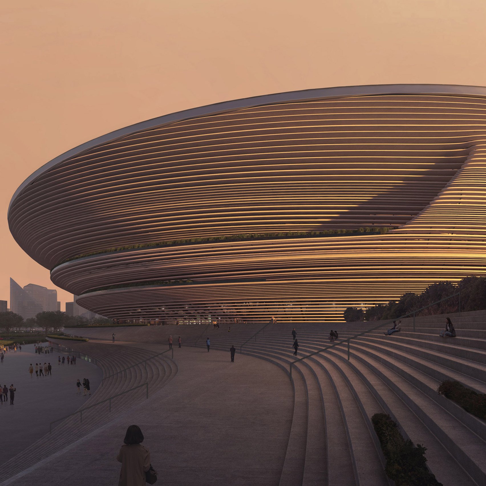 Rendering of Hangzhou International Sports Centre