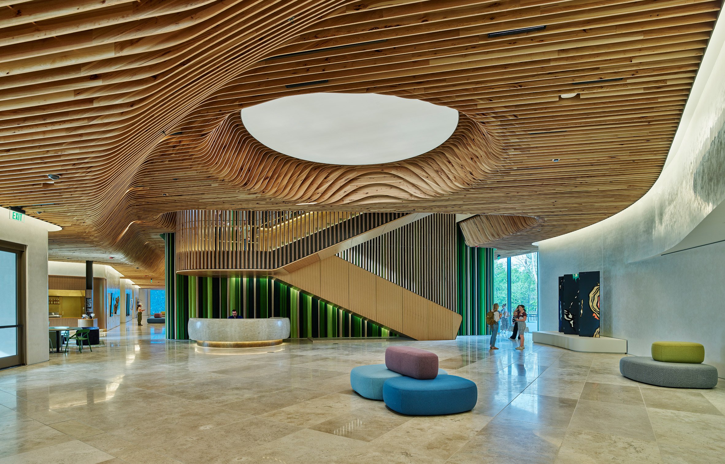 Airy interior of the health building