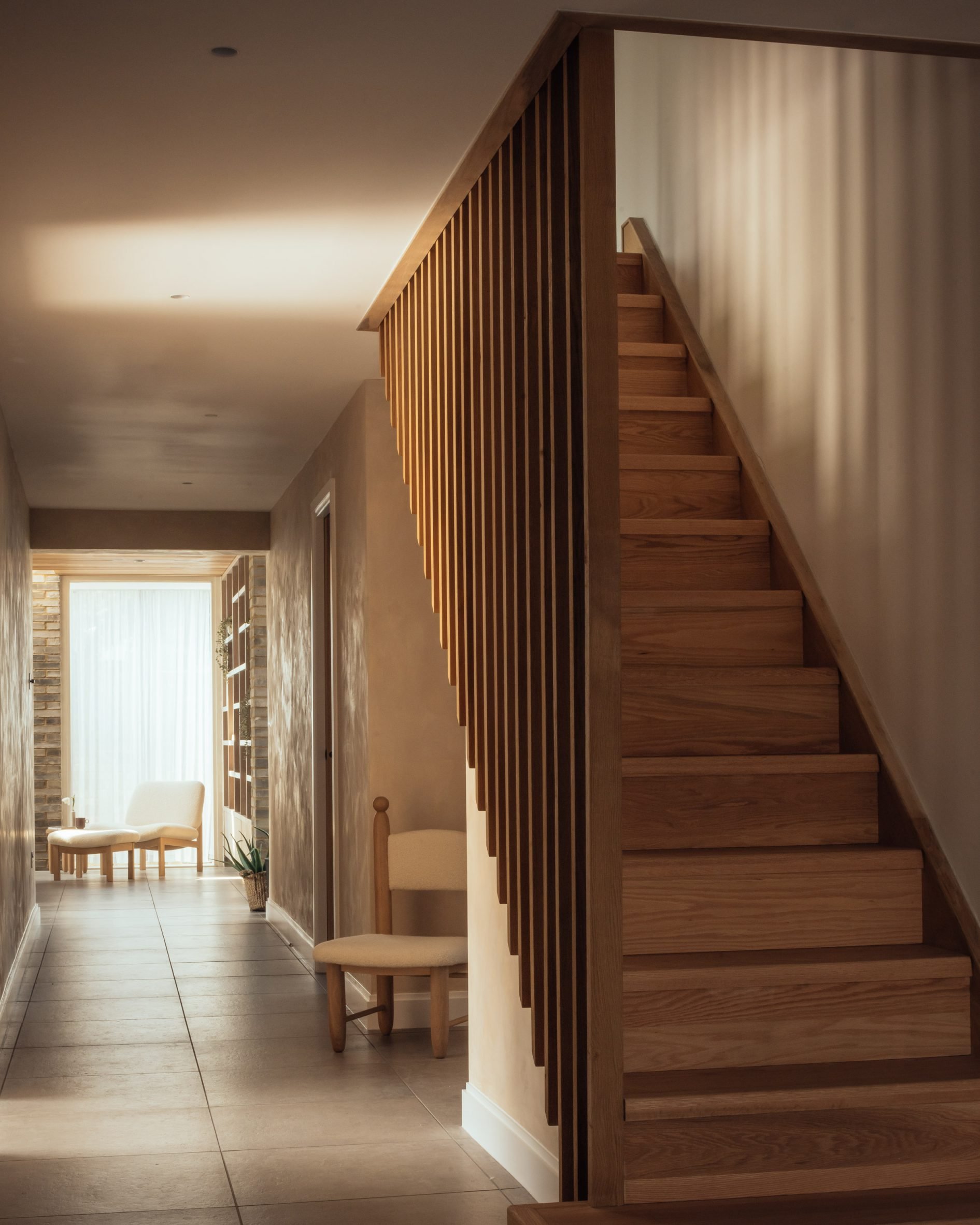 Staircase within Pavilion Rest by Neil Dusheiko Architects