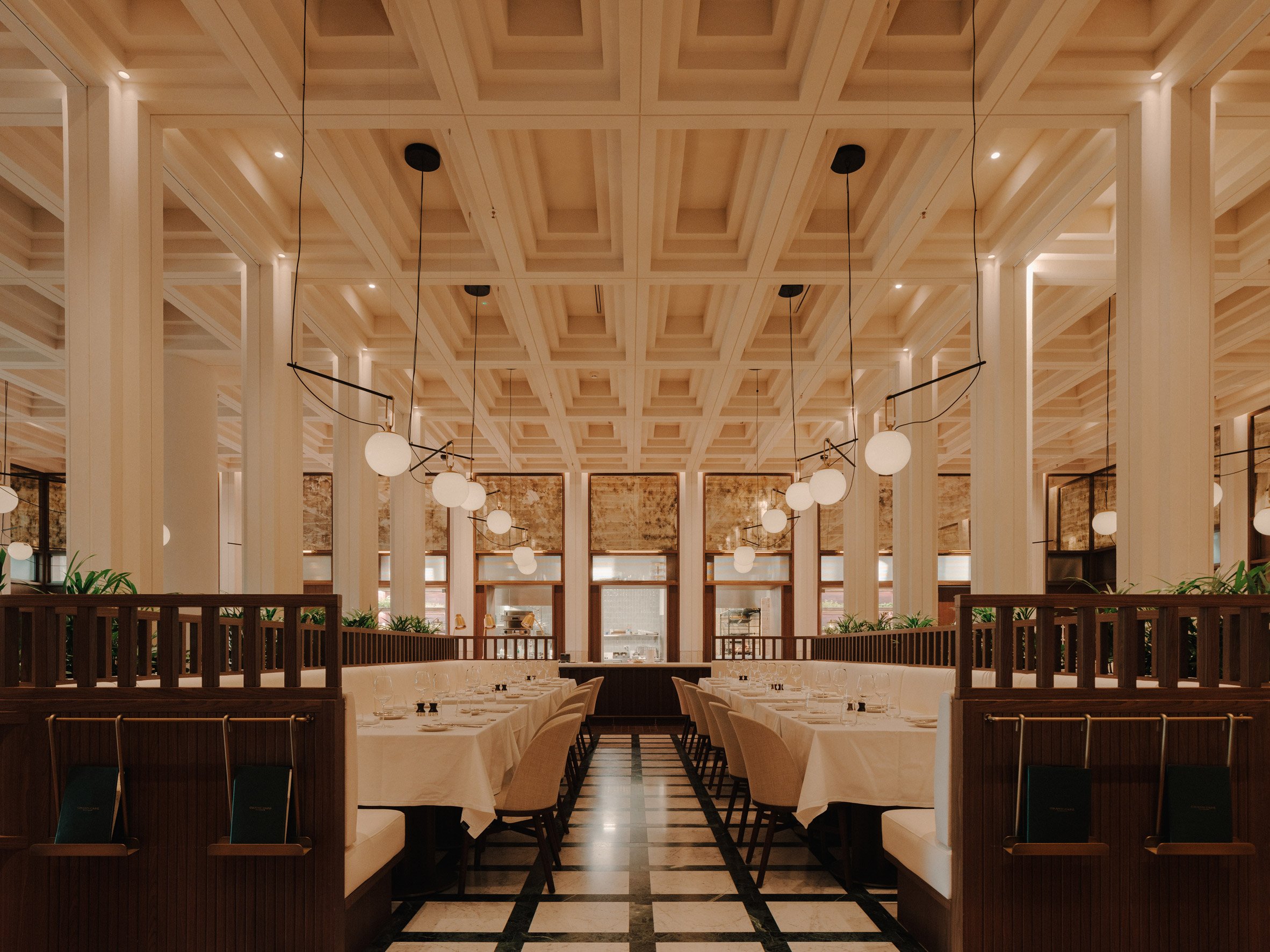 Grand Cafe in Telegraph Hotel in Tbilisi by Neri&Hu