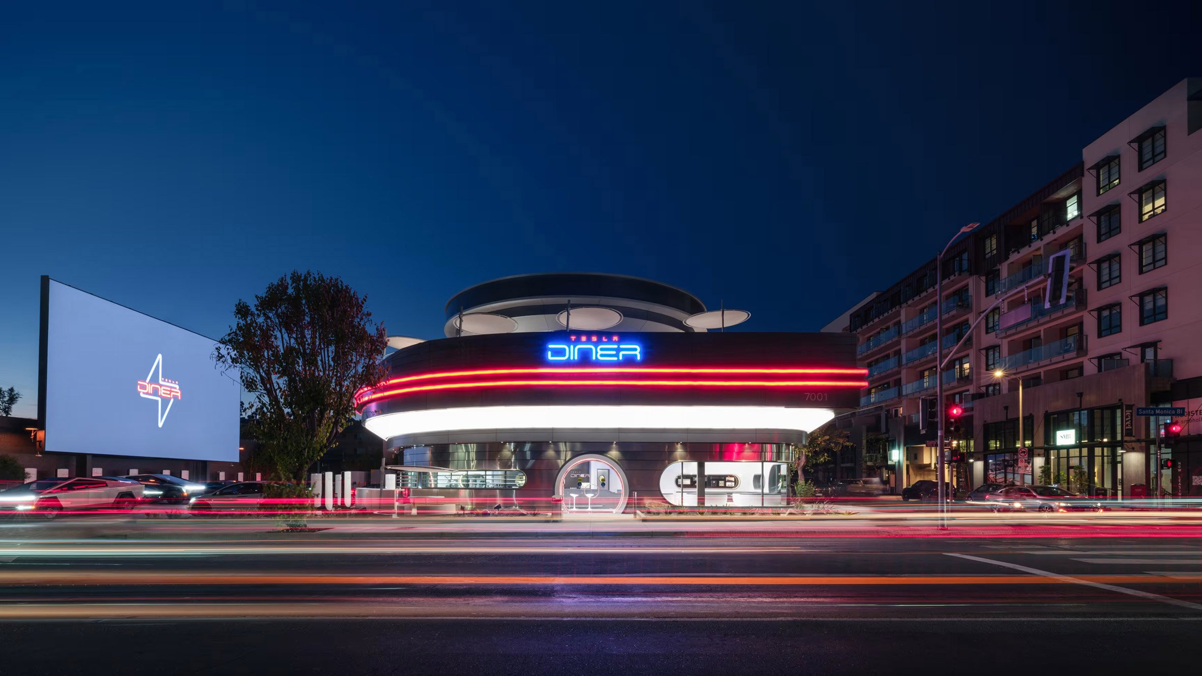 Tesla diner in West Hollywood