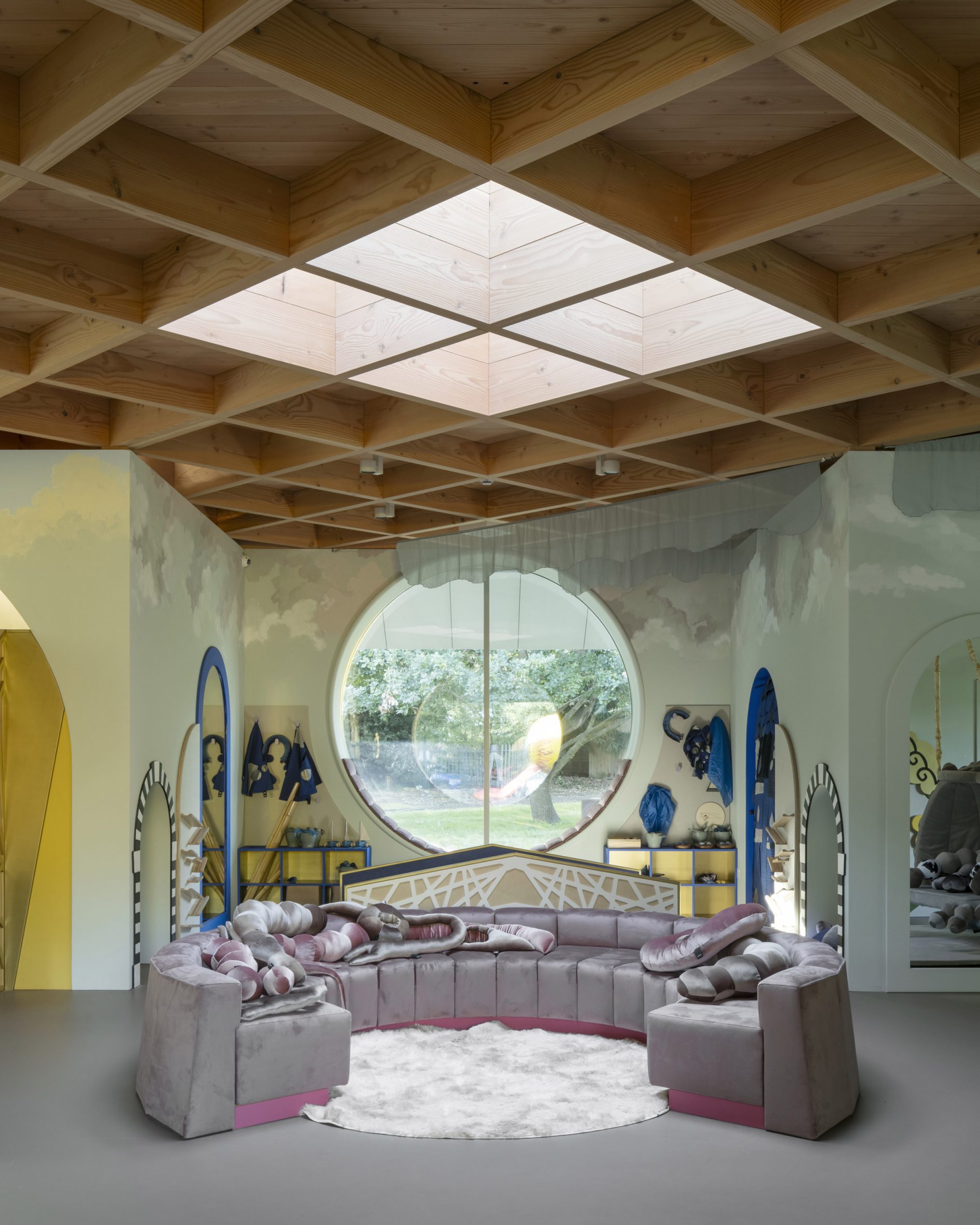 Timber roof at Camorra Grovel pavilion 
