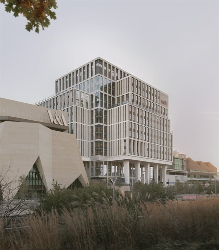 London College of Fashion, on the RIBA Stirling Prize 2025 shortlist