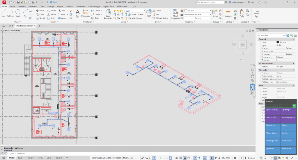 A mechanical view through Stabicad for AutoCAD