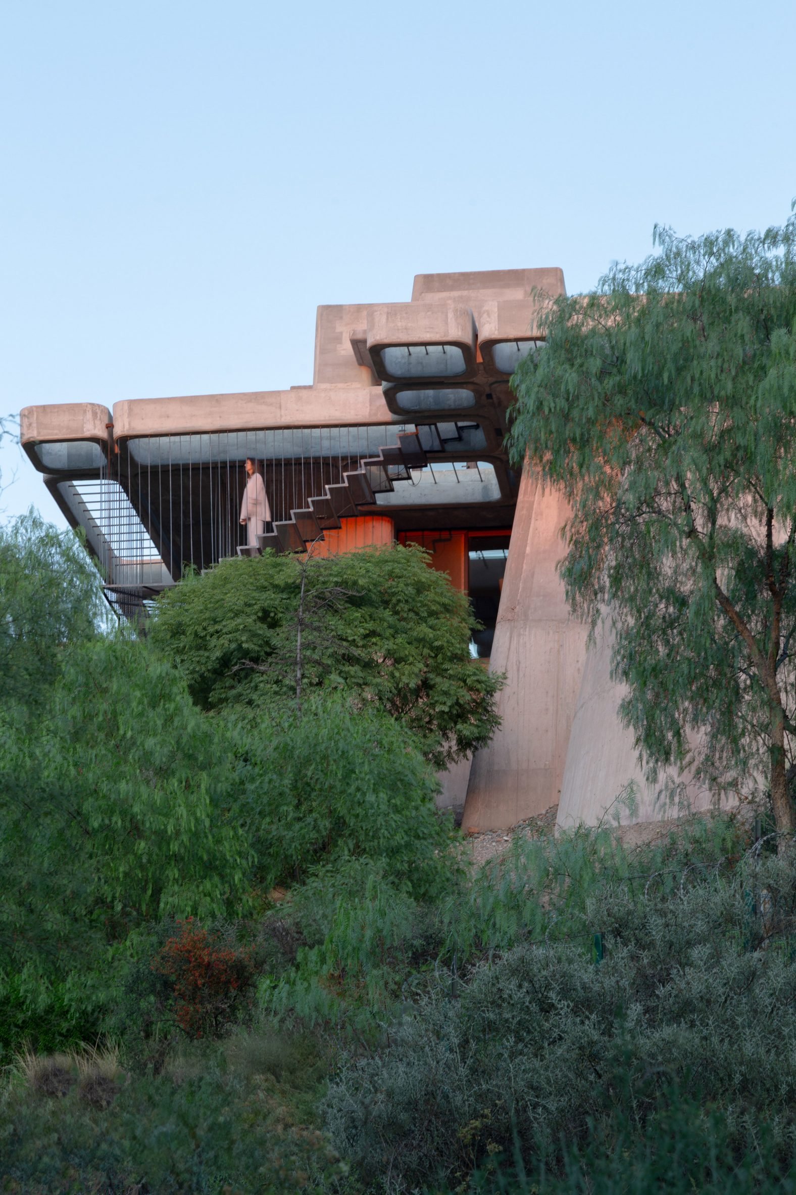 House emerging from the terrain