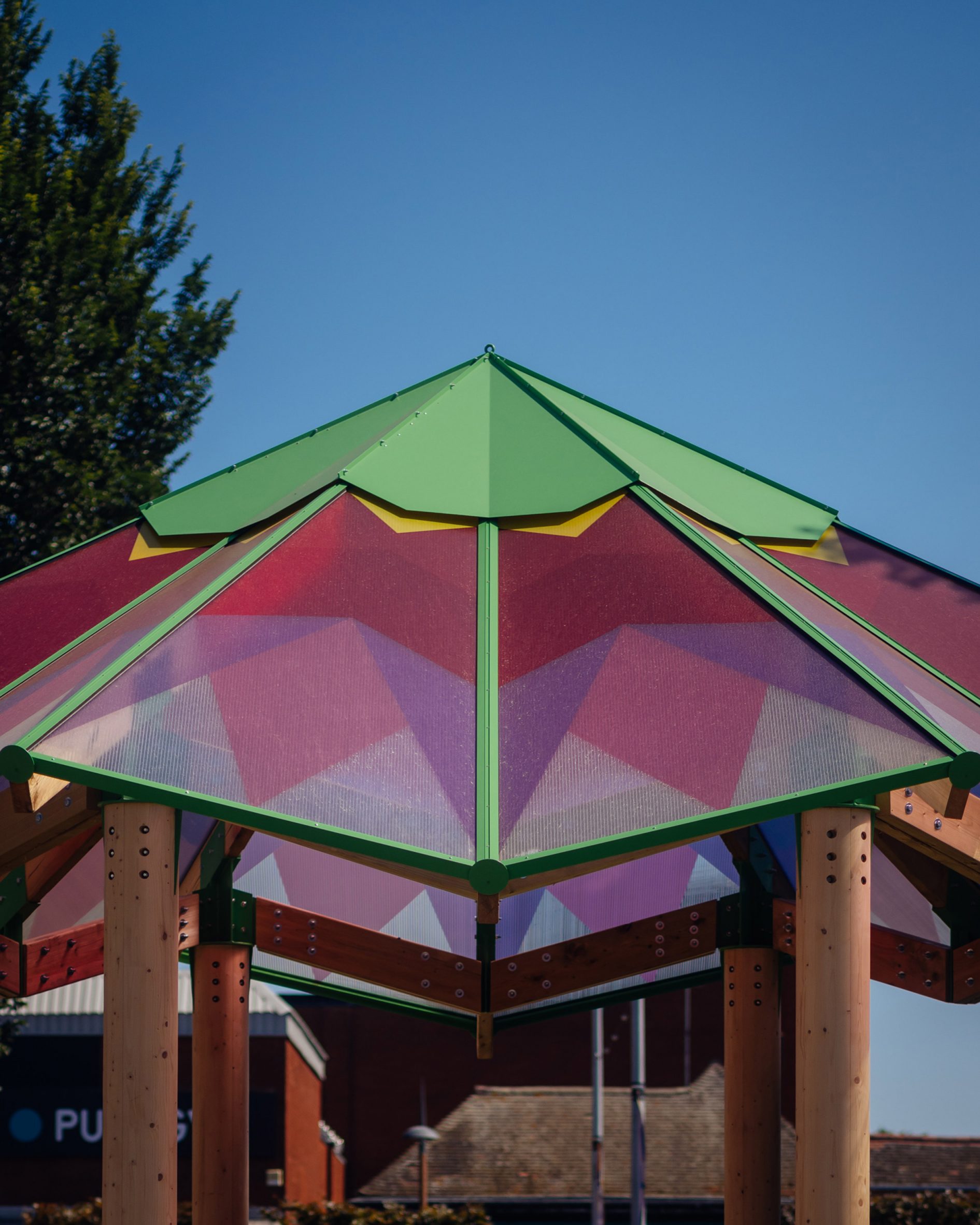 Demountable bandstand by Charles Holland Architects