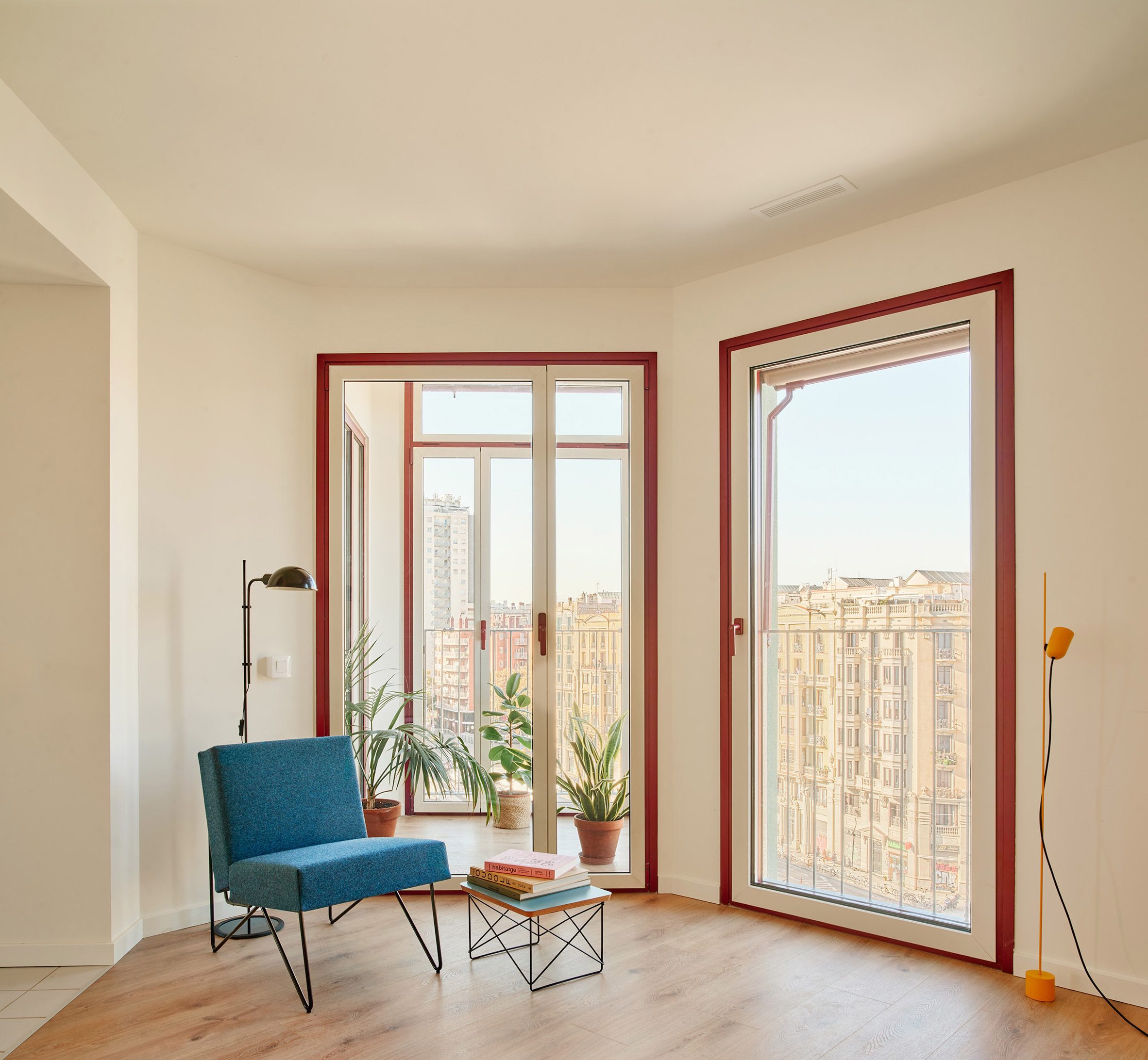 White-walled apartment interior