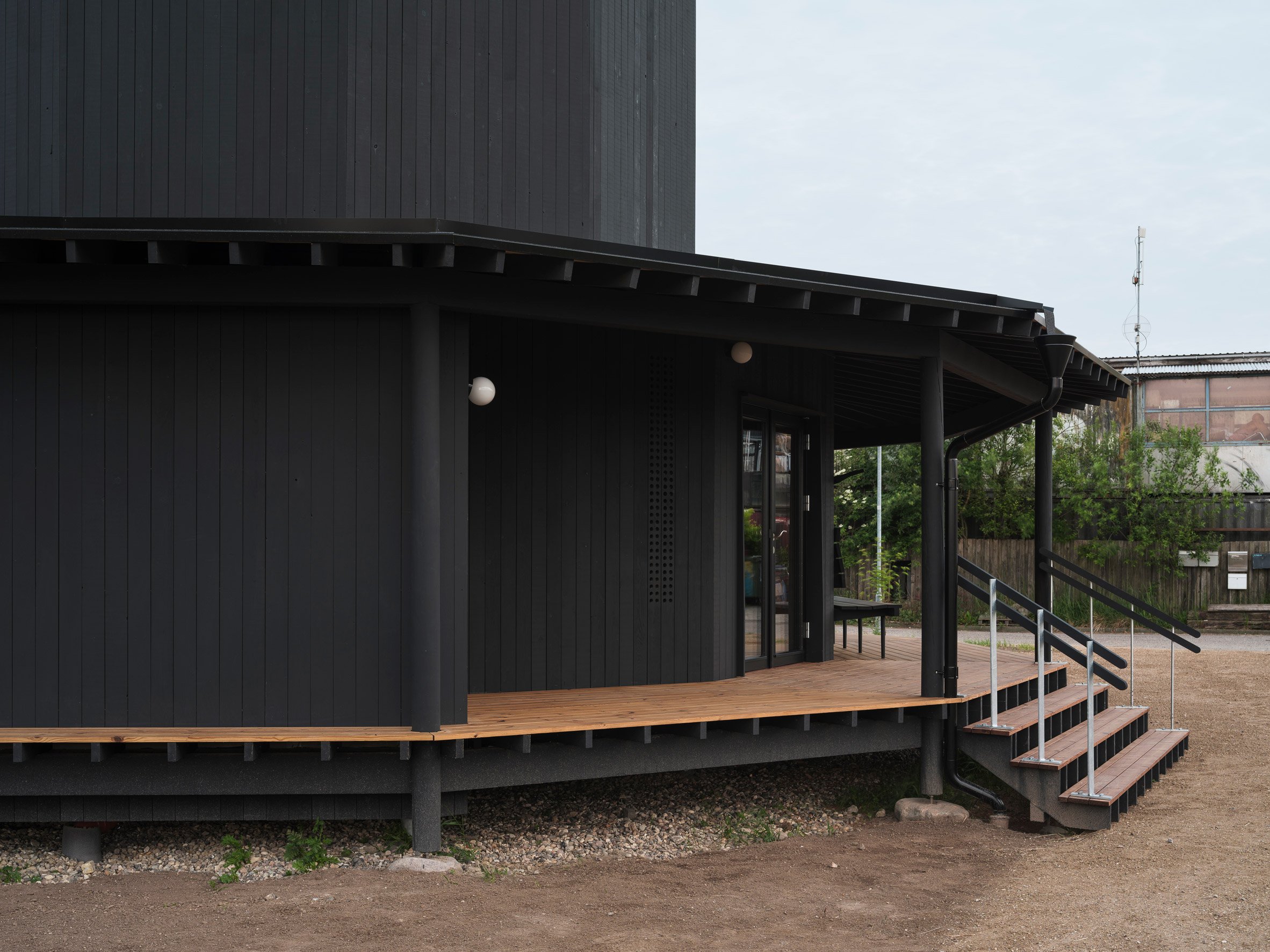Exterior view of Tiny Church Tolvkanten in Copenhagen