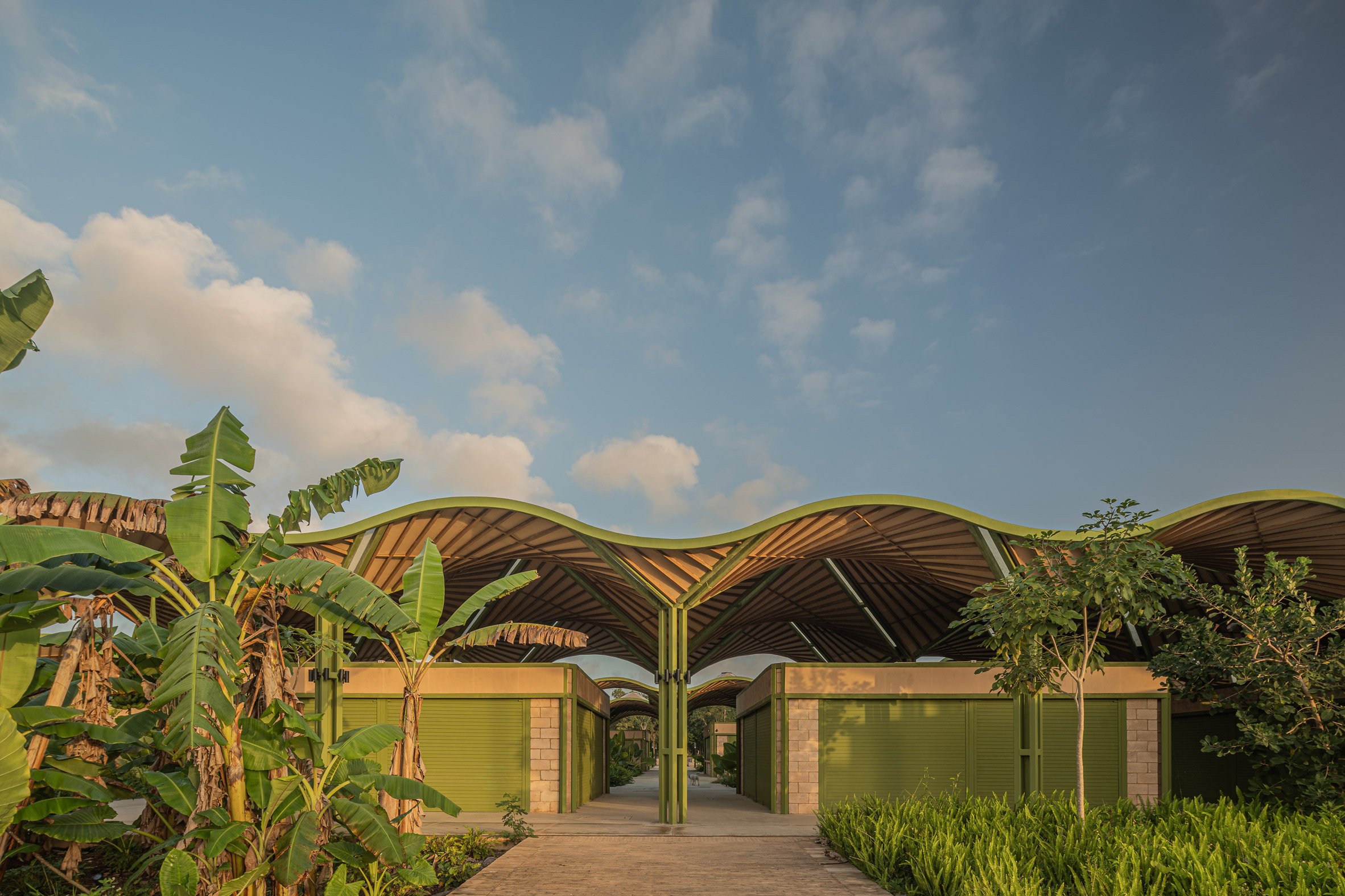 Parabolic roof system