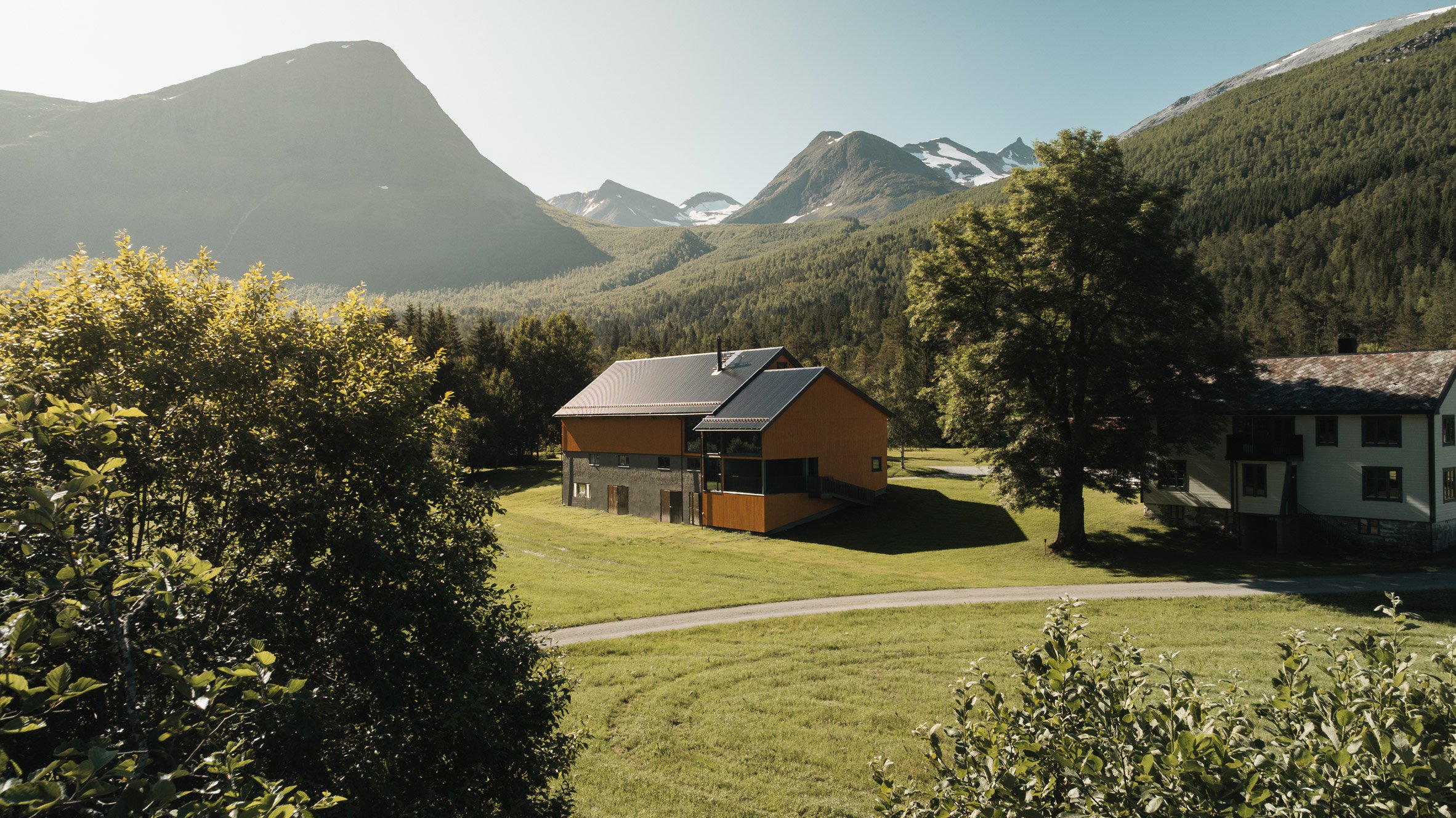 View towards Nikkakjøkken Restaurant in Norway