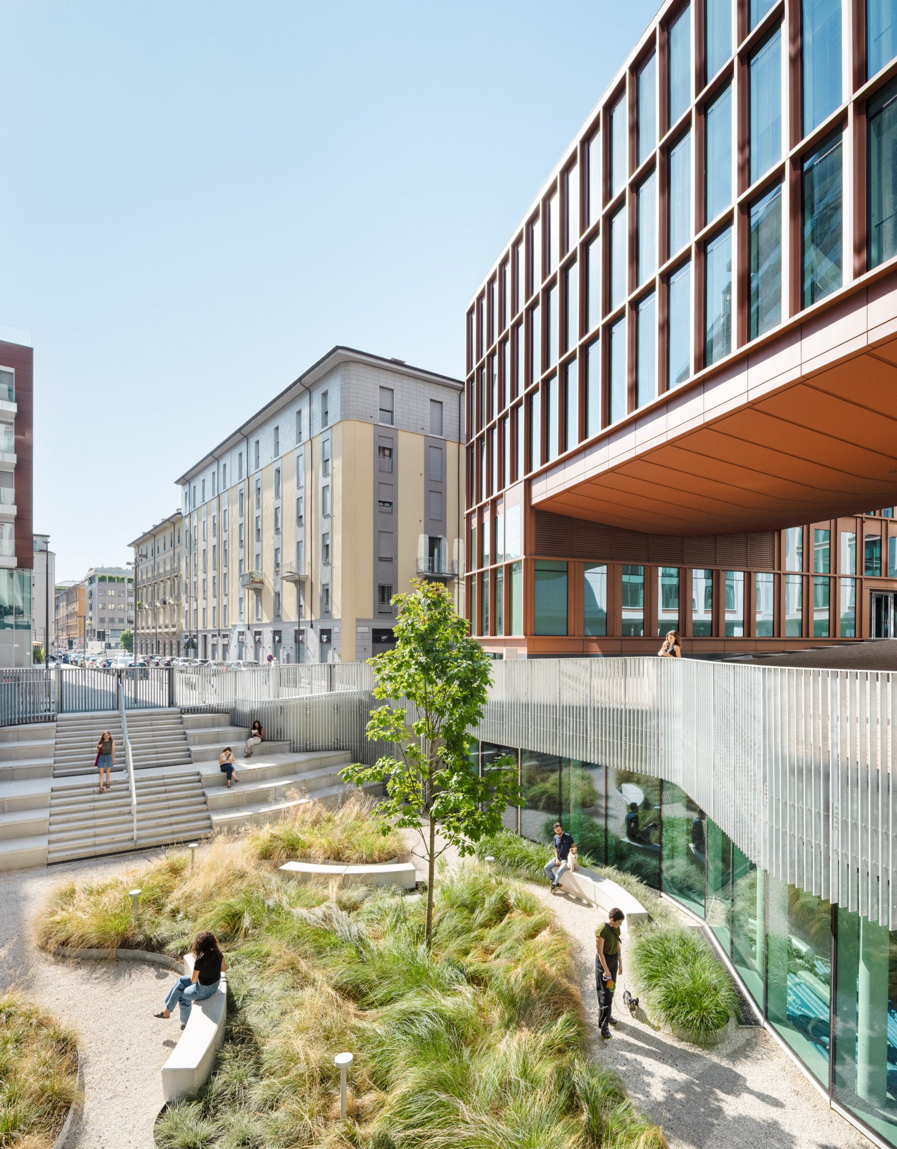 Gardens at the Pirelli 35 office transformation in Milan by Snøhetta and Park