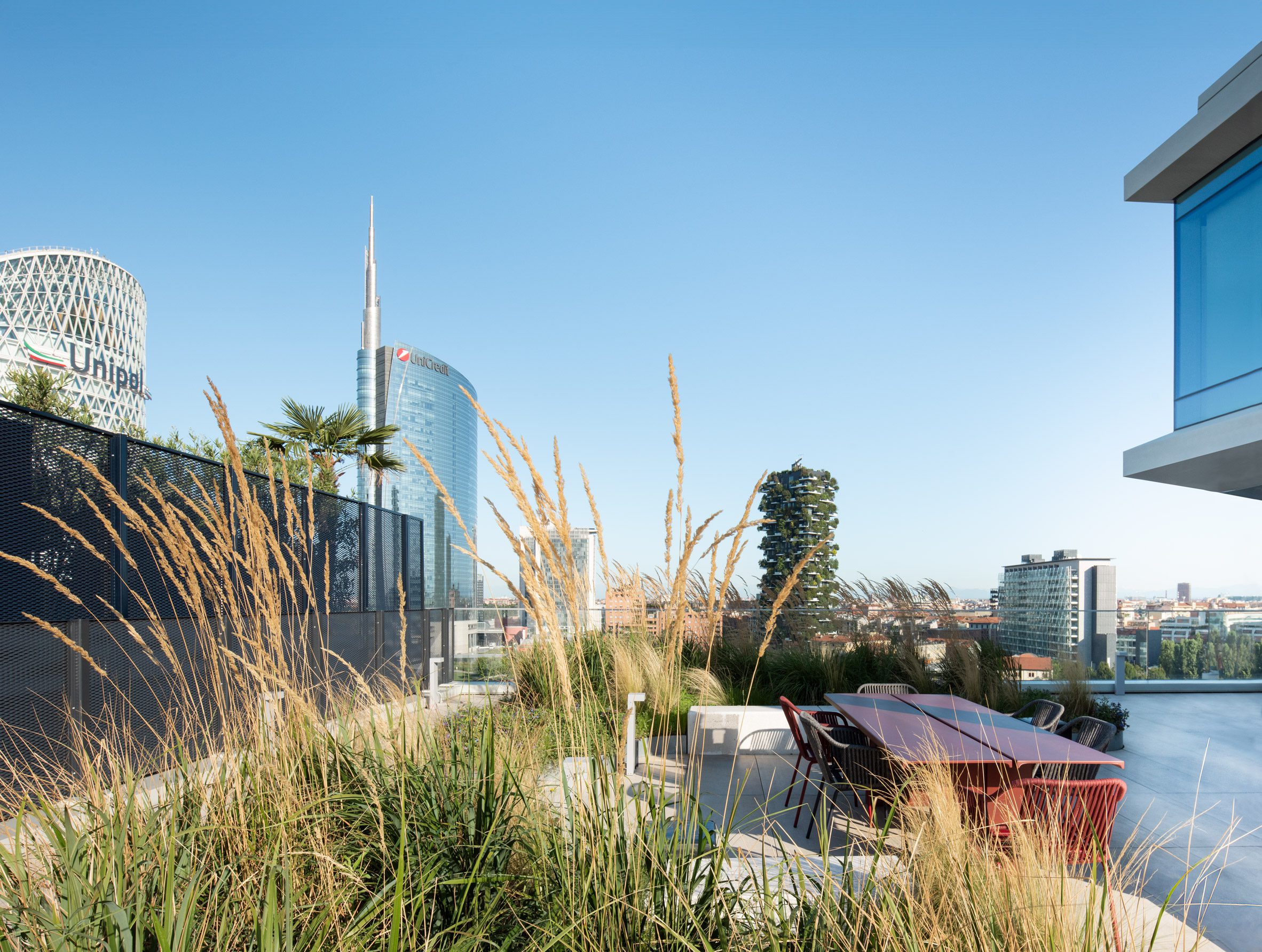 Office rooftop in Milan