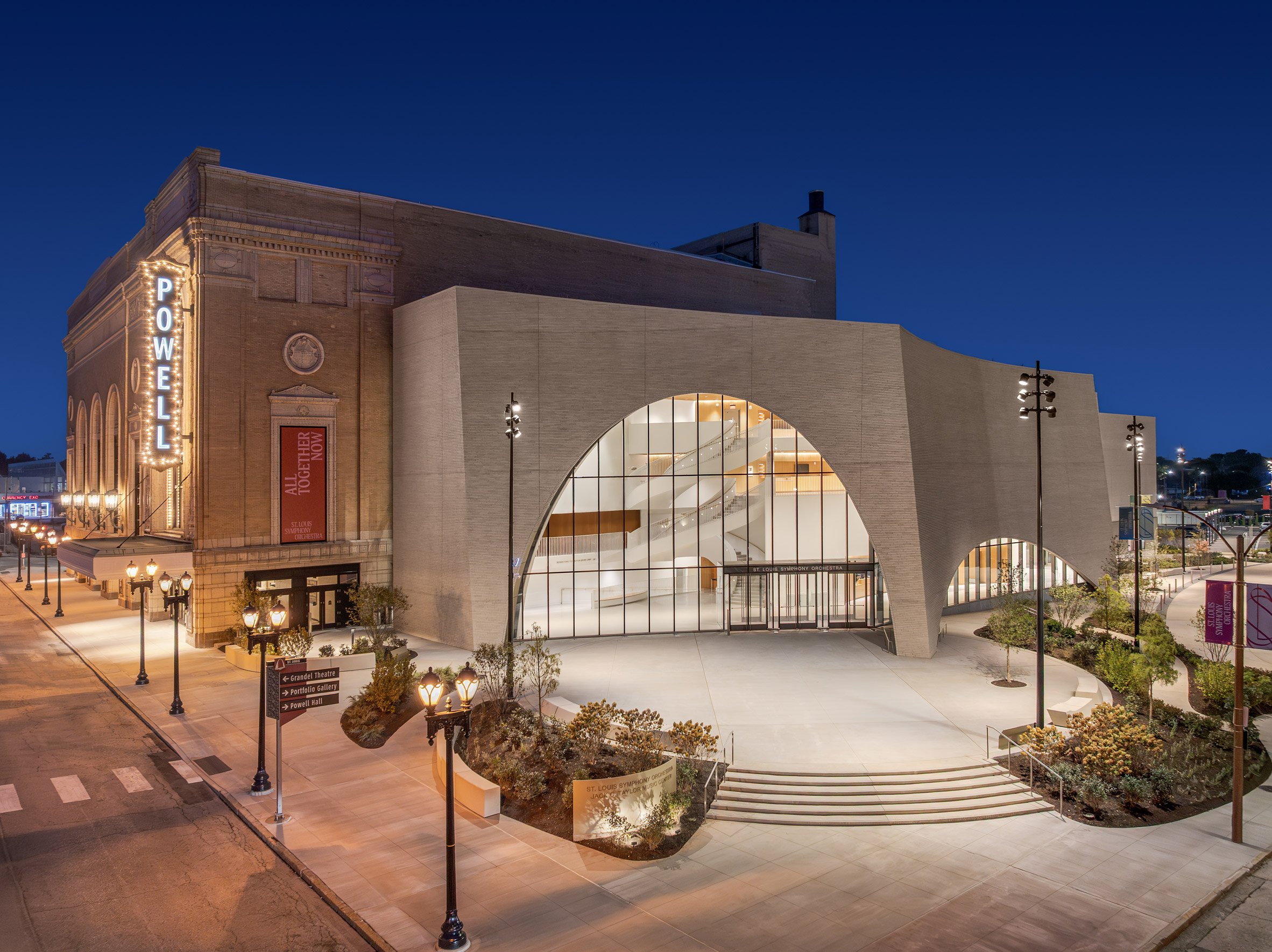 Exterior view of St Louis Symphony Orchestra extension