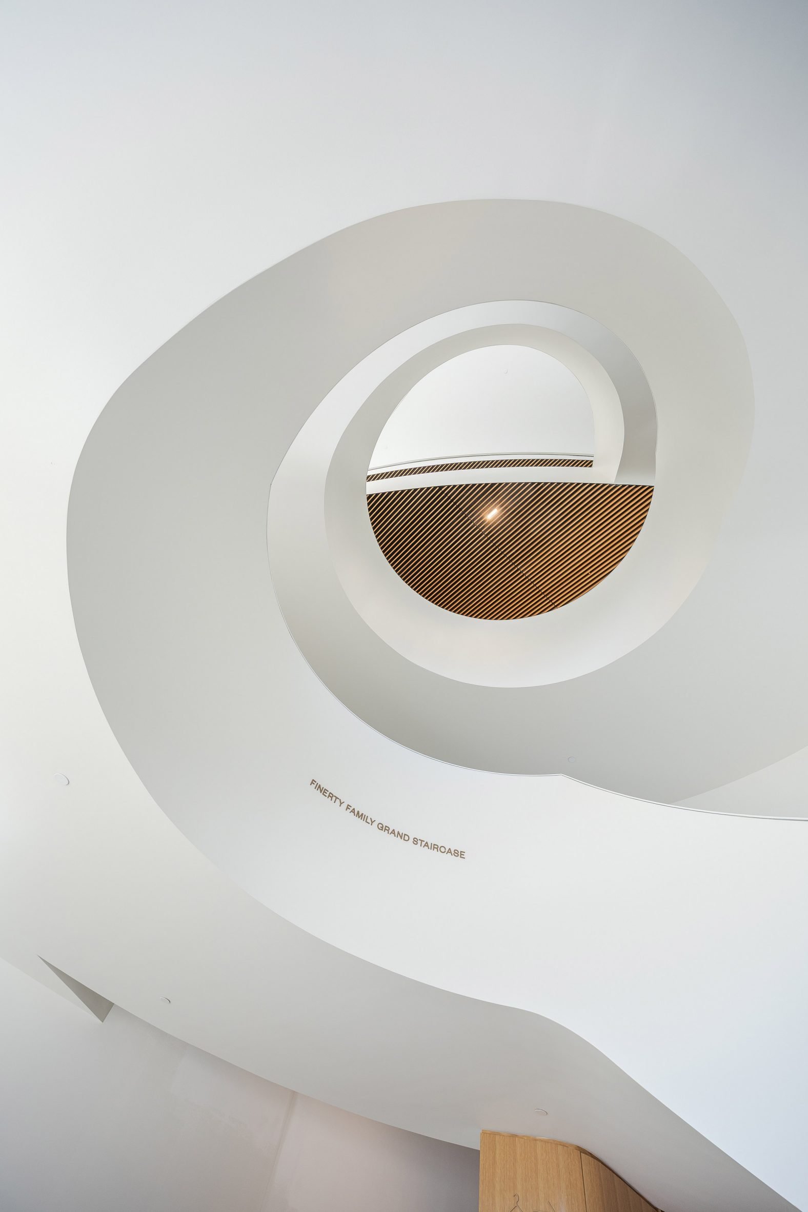 Staircase within the newly-renovated Powell Hall