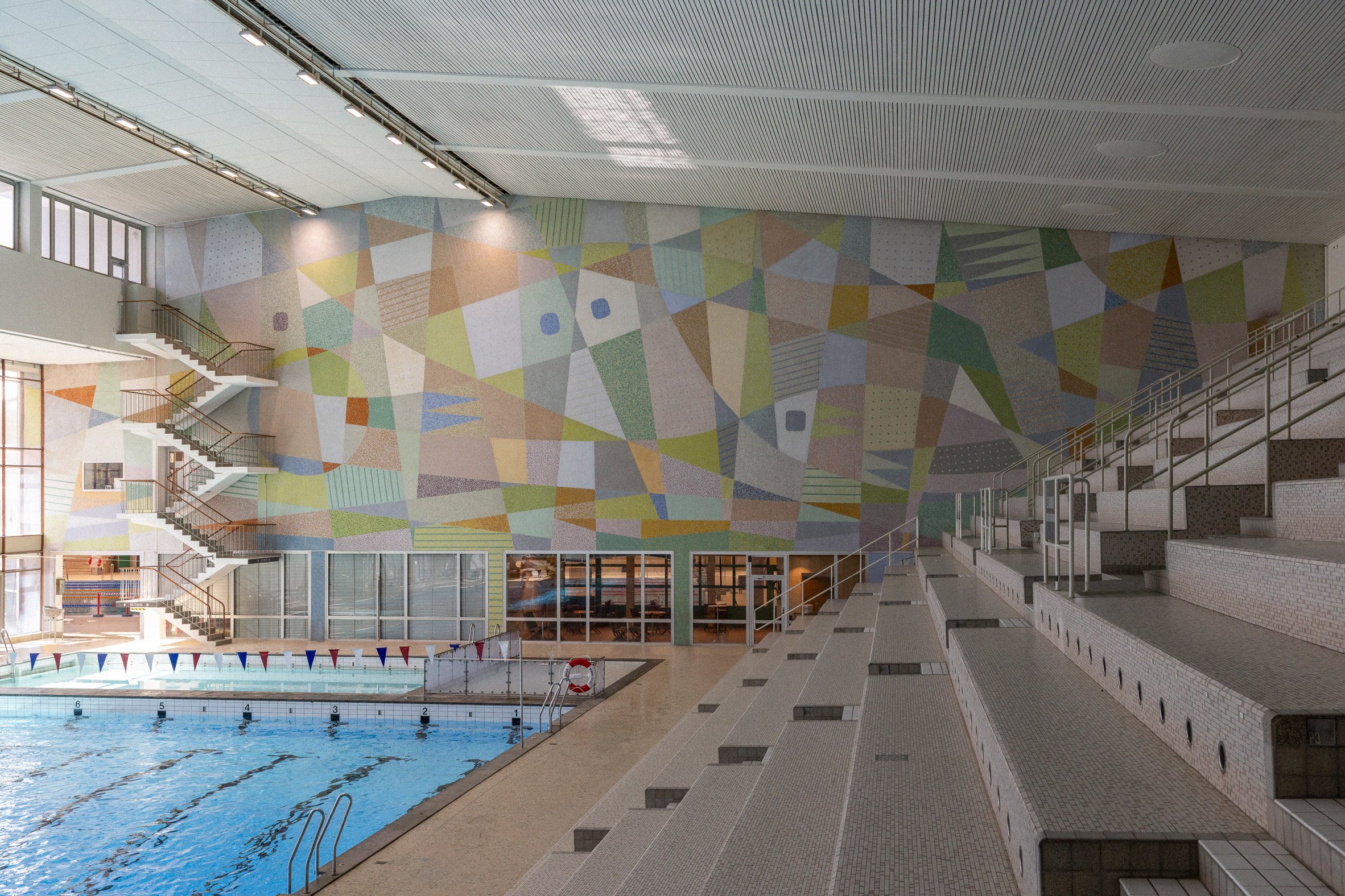 View of Valhallabadet mural