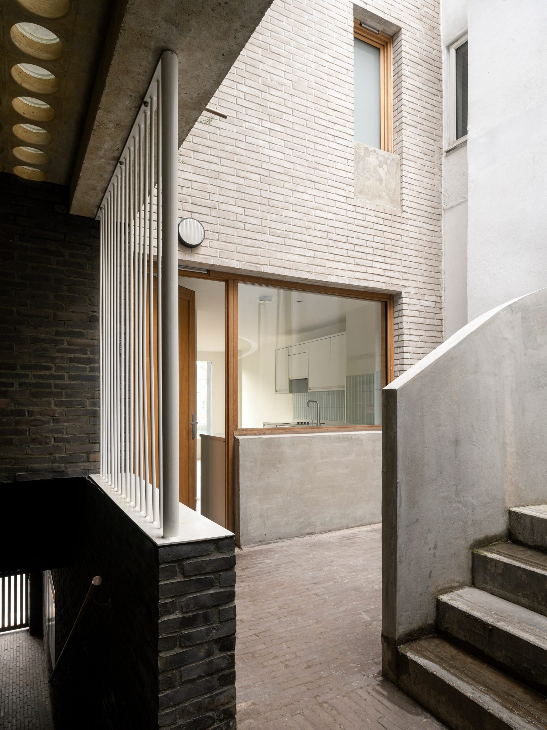 View from within courtyard at 112 Peckham High Street by Cuozzo.Company