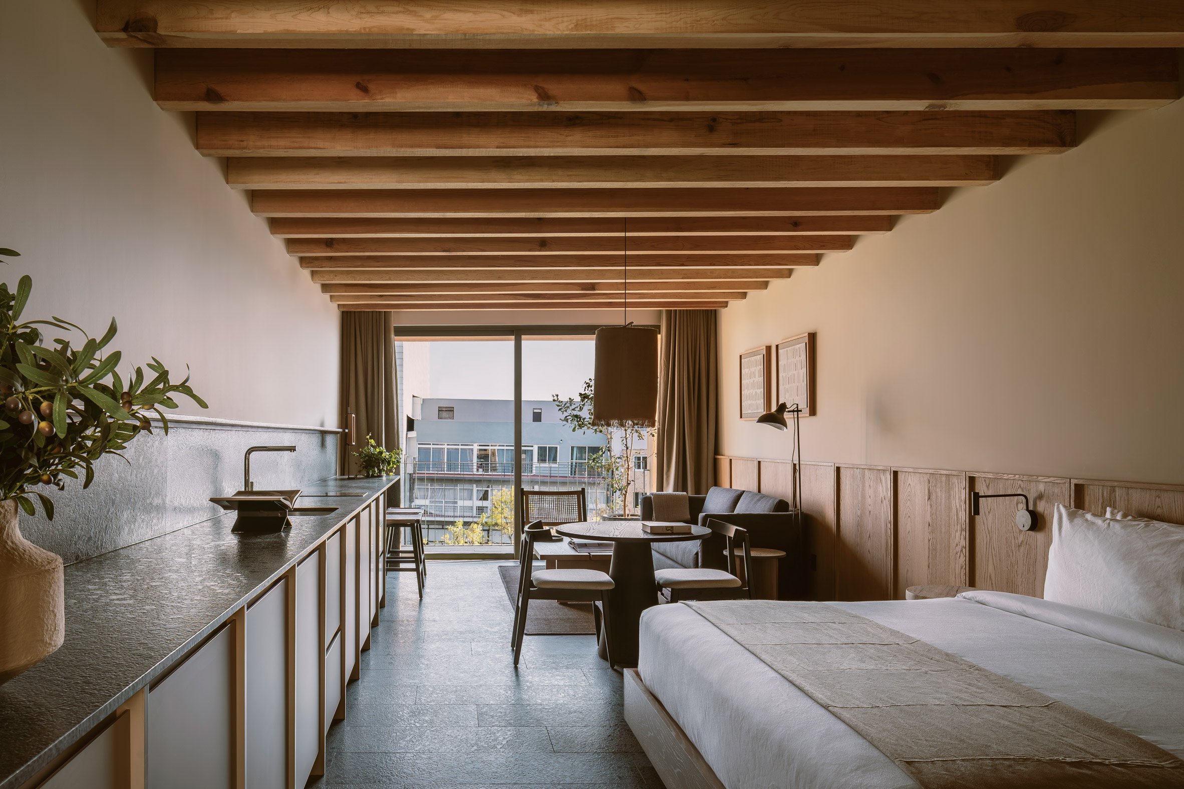 Interior of one of the apartments