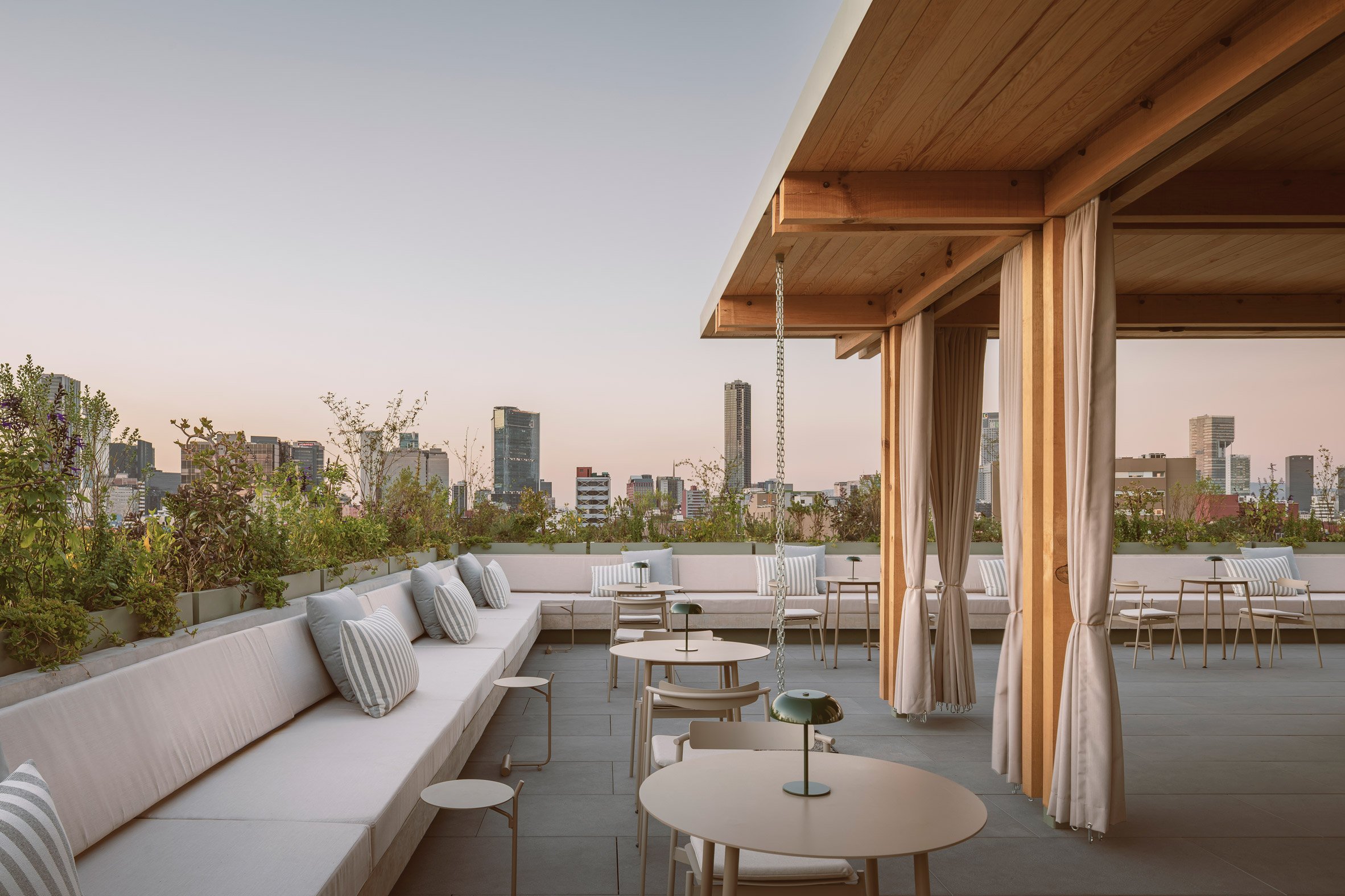 Public rooftop garden