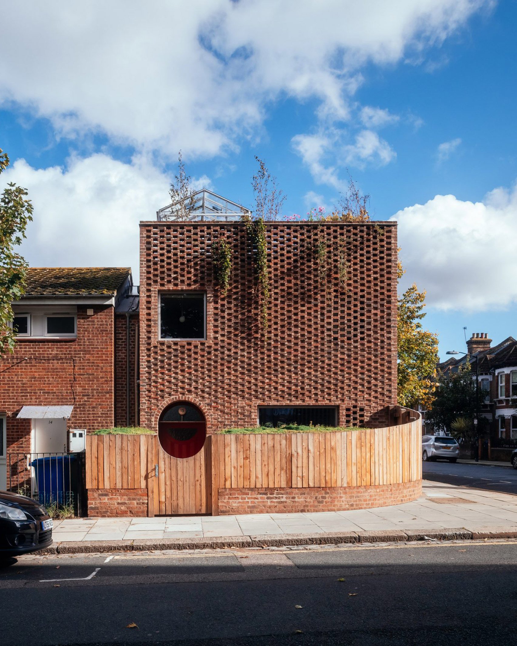 Front elevation of Peckham House, UK, by Surman Weston