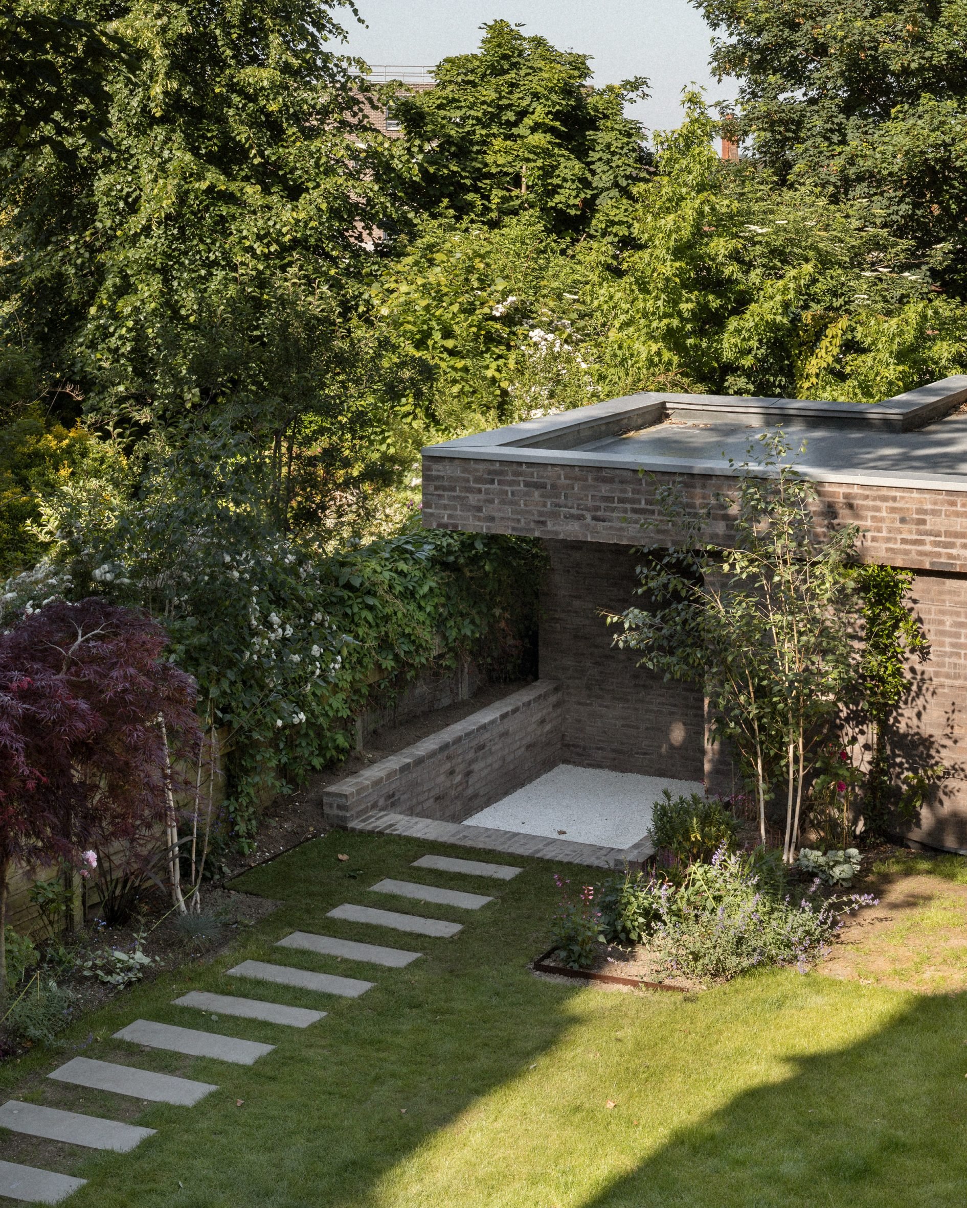 Brick studio at London home