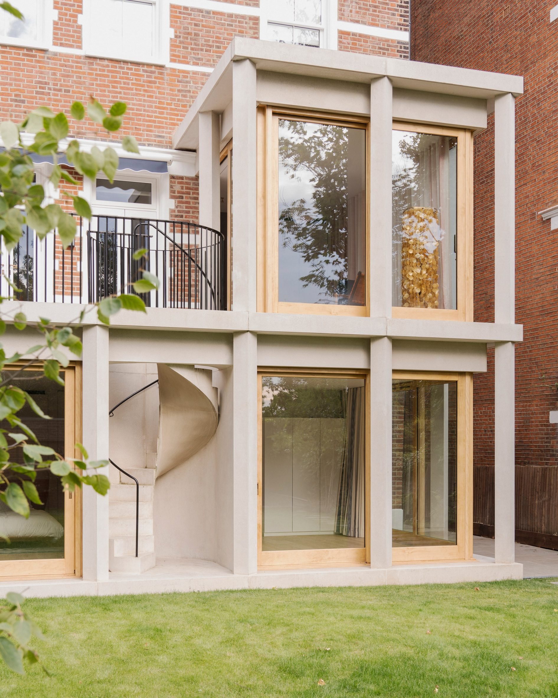 Rear view of Maresfield Gardens in London