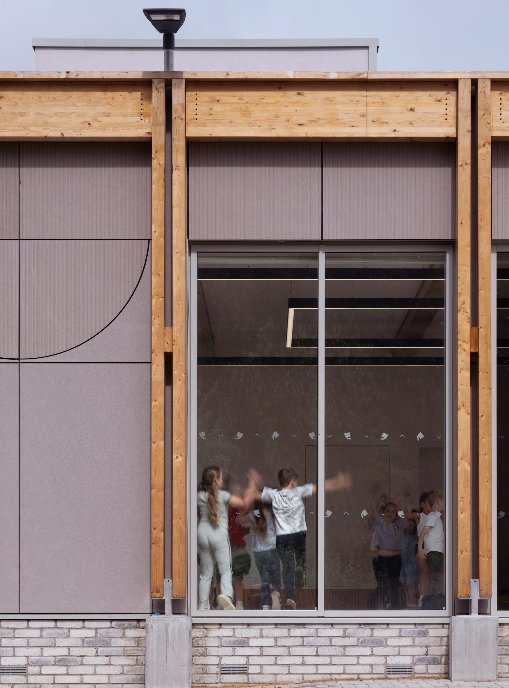 Purple render on performing arts centre Scotland