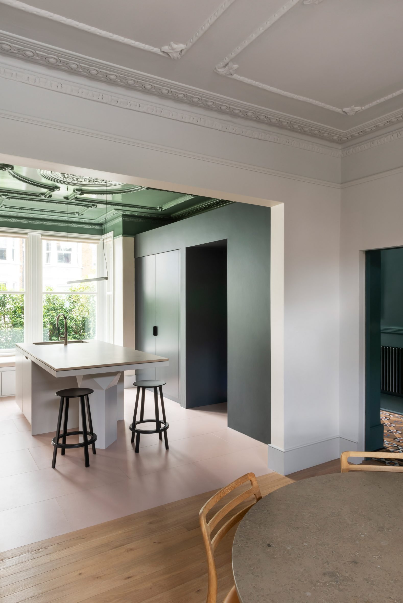 Kitchen in front room of W House