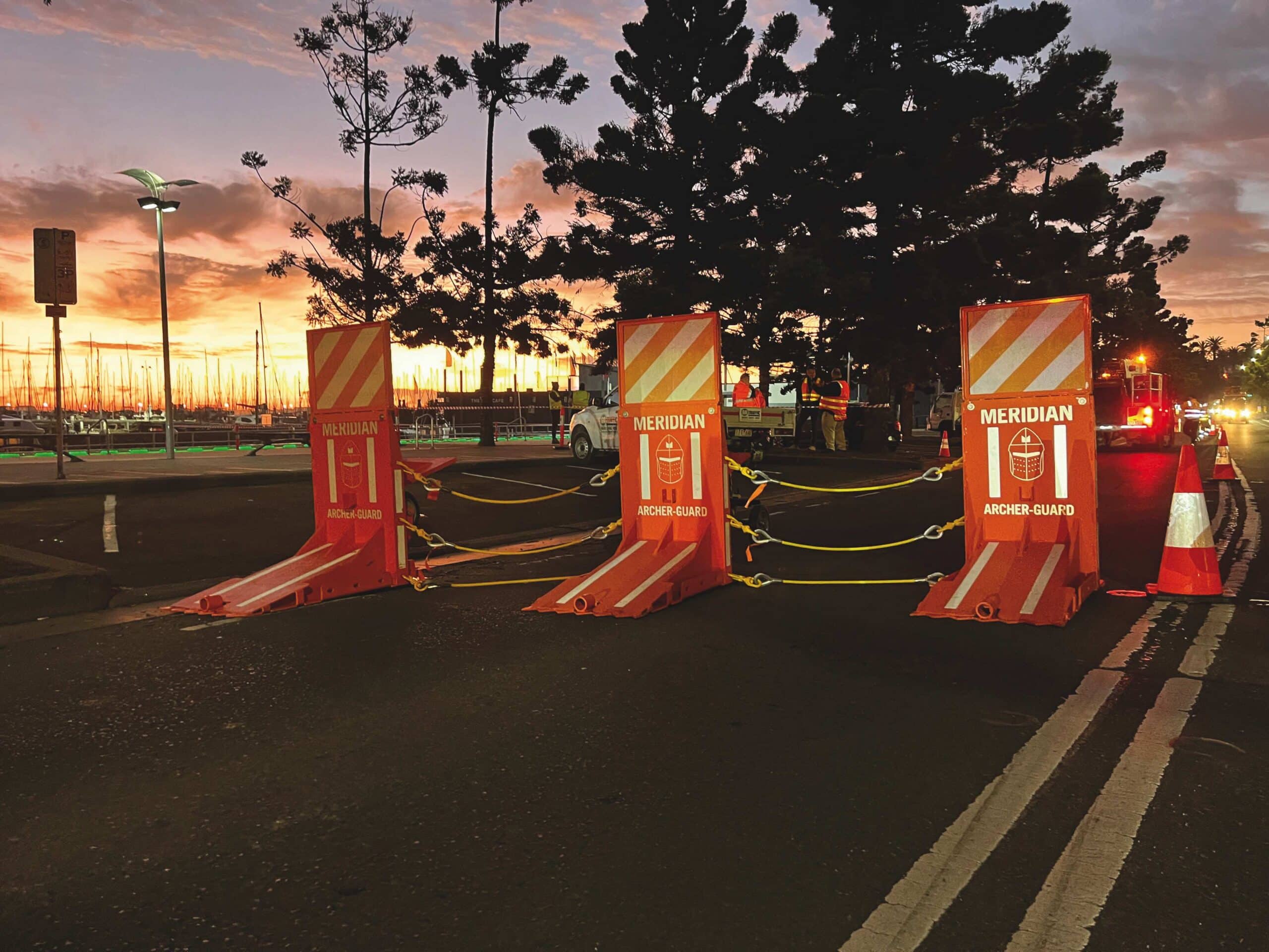 All of Meridian’s barriers are crash tested at a variety of speeds.