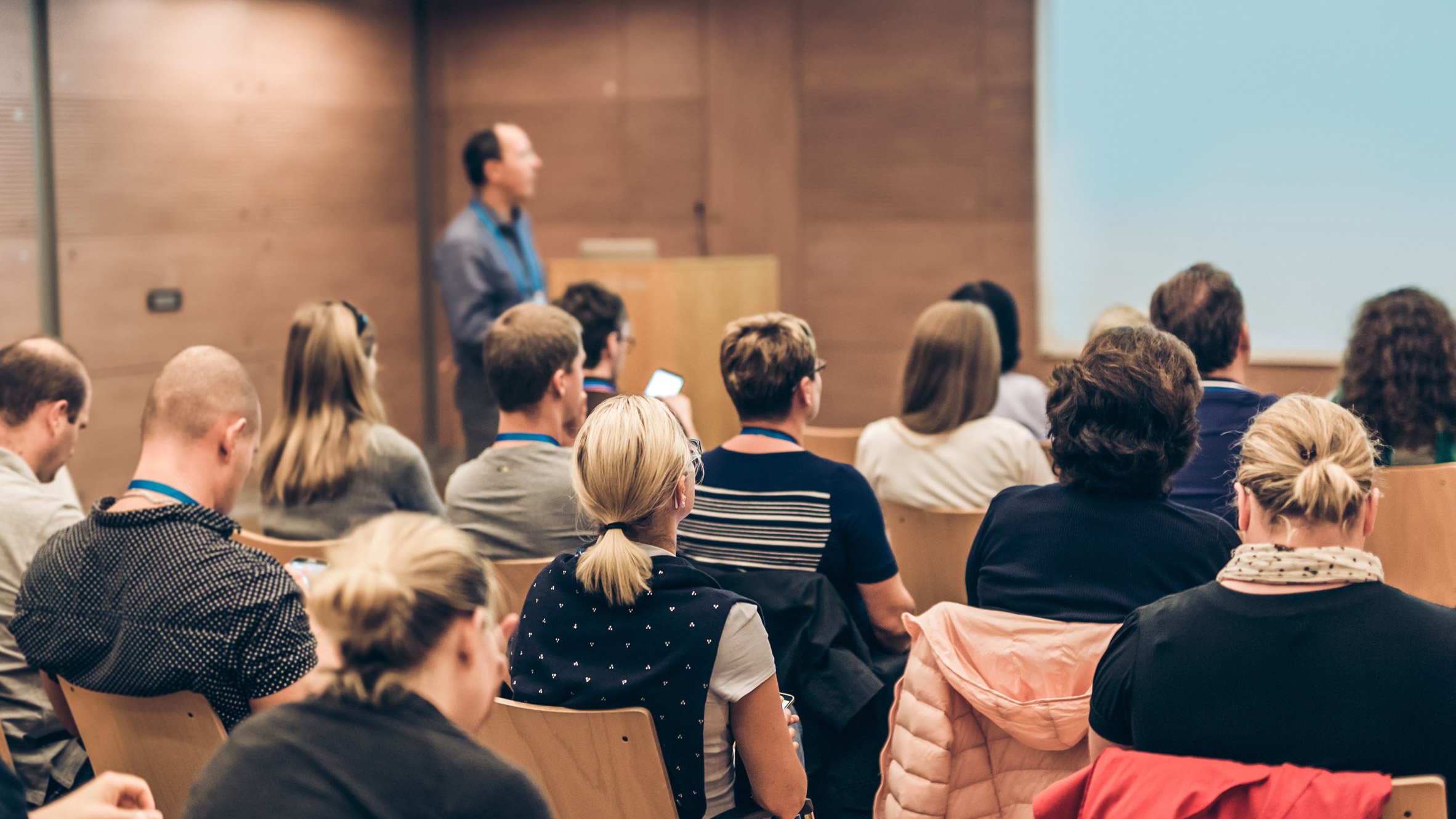 Students in lecture theatre 