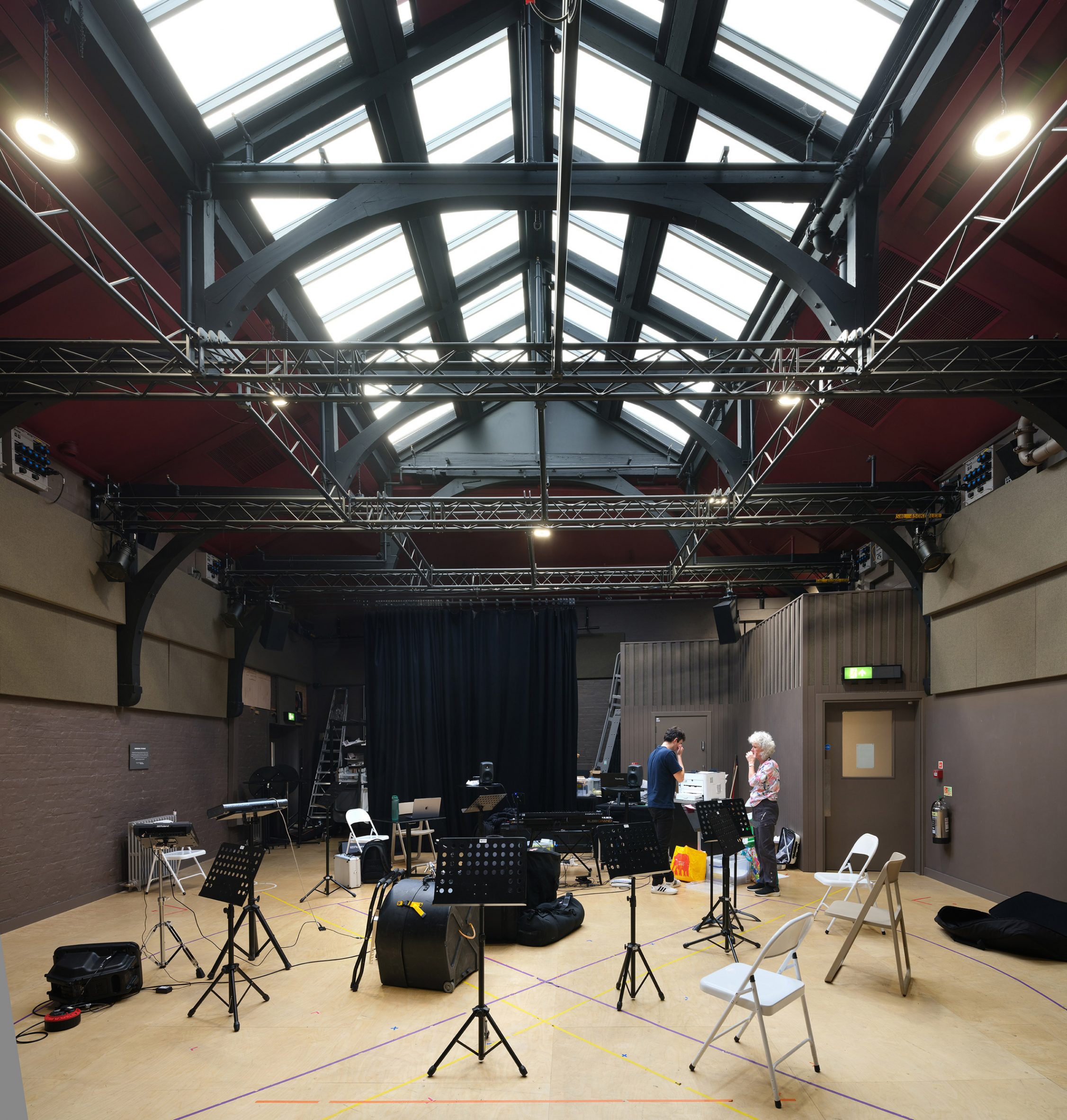 Rehearsal space in Backstage, The Old Vic by Haworth Tompkins