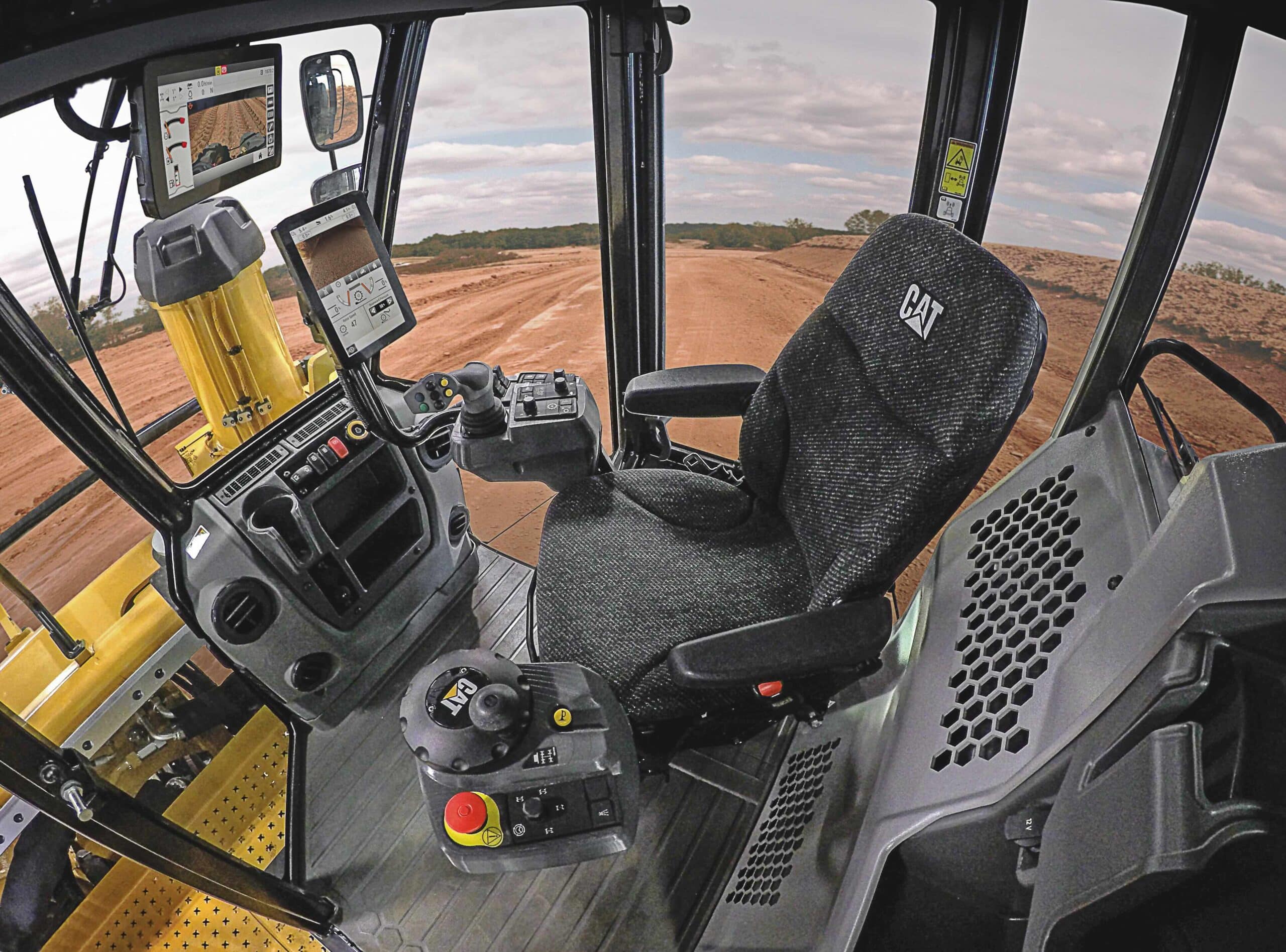 The in-cab design and controls have been laid out to be ergonomic and intuitive.
