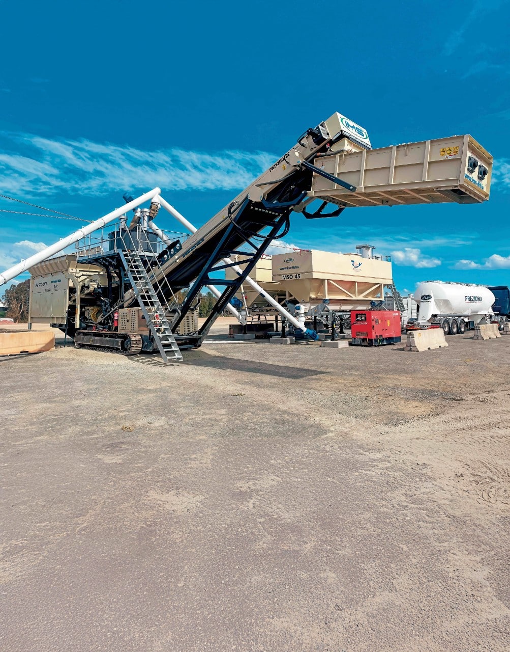 The IMS-PM1200-20TB pugmill is being used on a number of projects across the country.